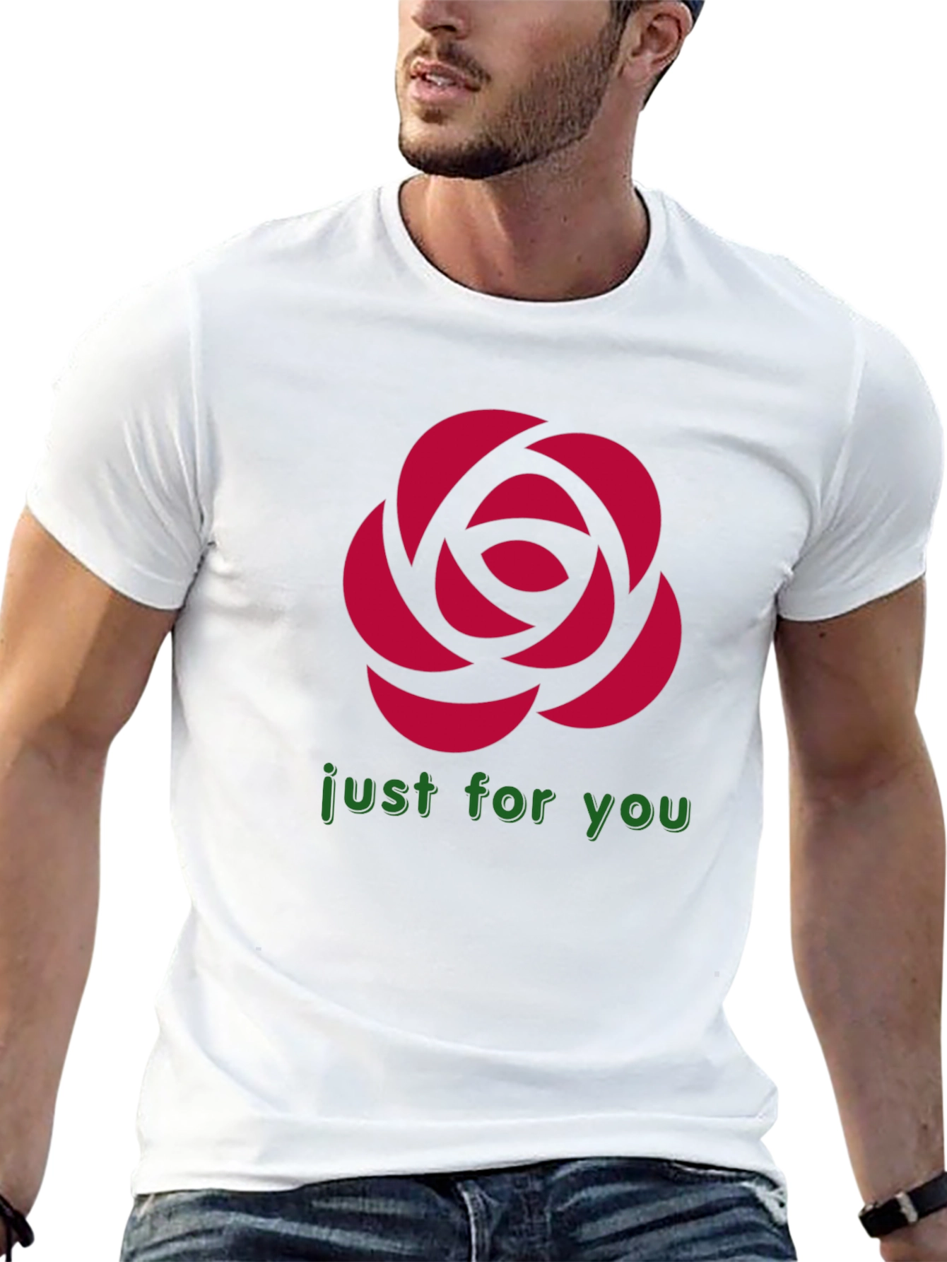 Rose Graphic T-Shirt - Just For You Design - 13