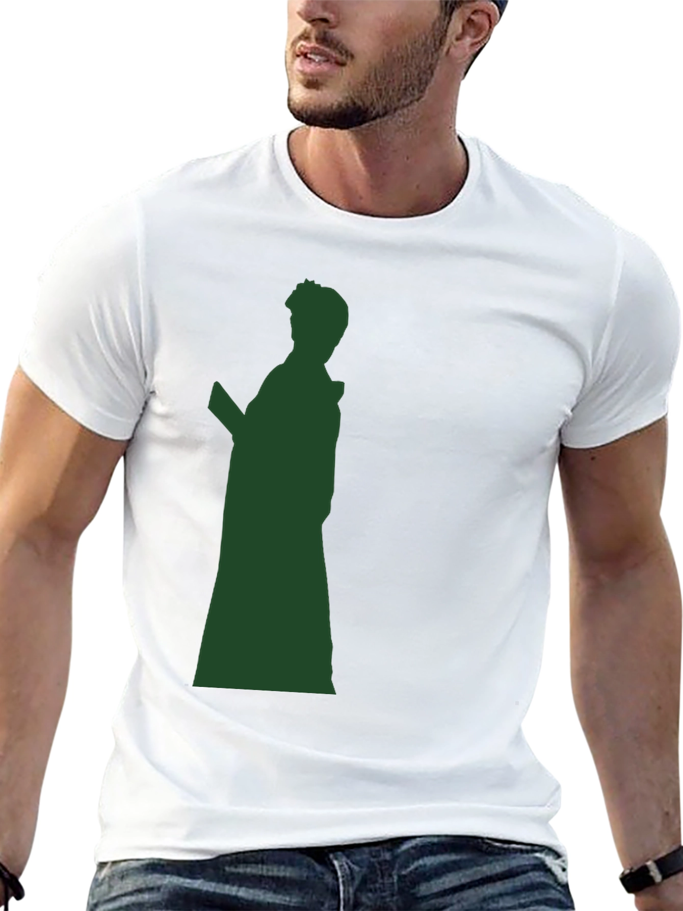 Black Silhouette Graphic Print T-Shirt view 13