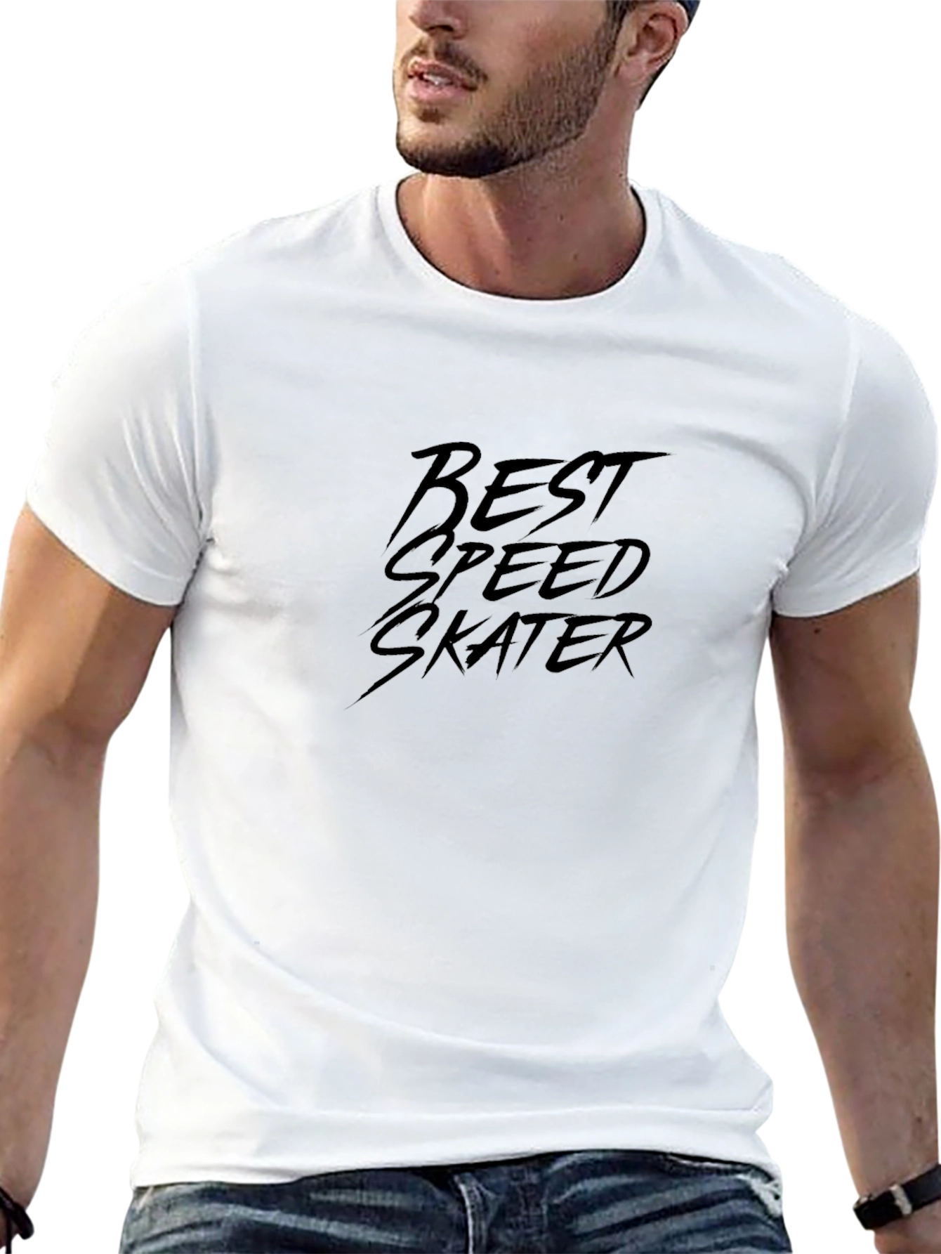 Black Best Speed Skater T-Shirt - Black view 13