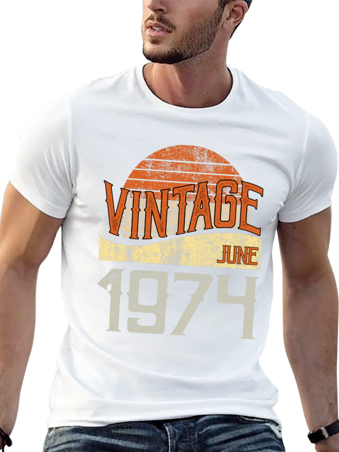 Black Vintage June 1974 T-Shirt view 13