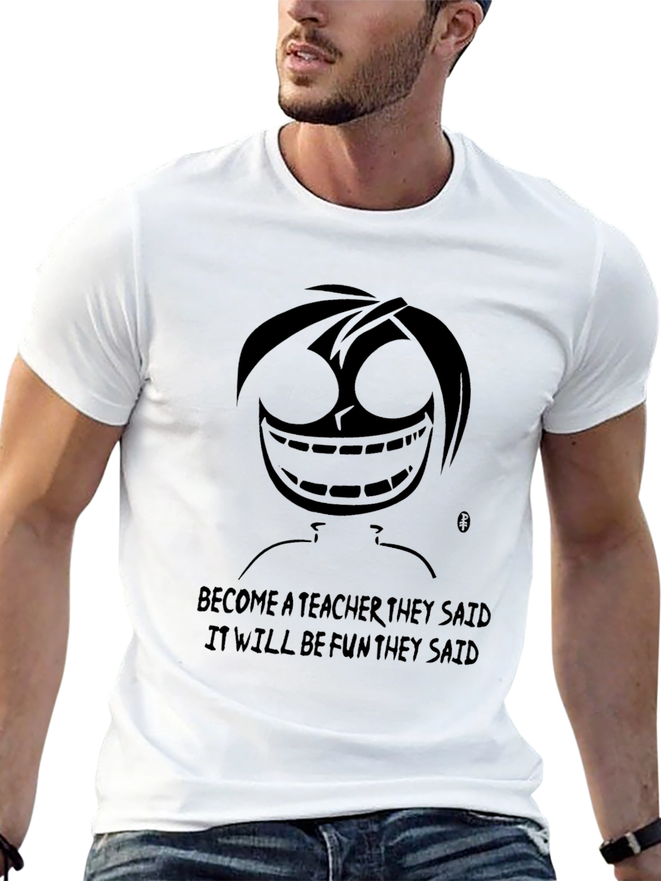 Black Teacher Life Humor T-Shirt - Dark Graphic Tee view 13