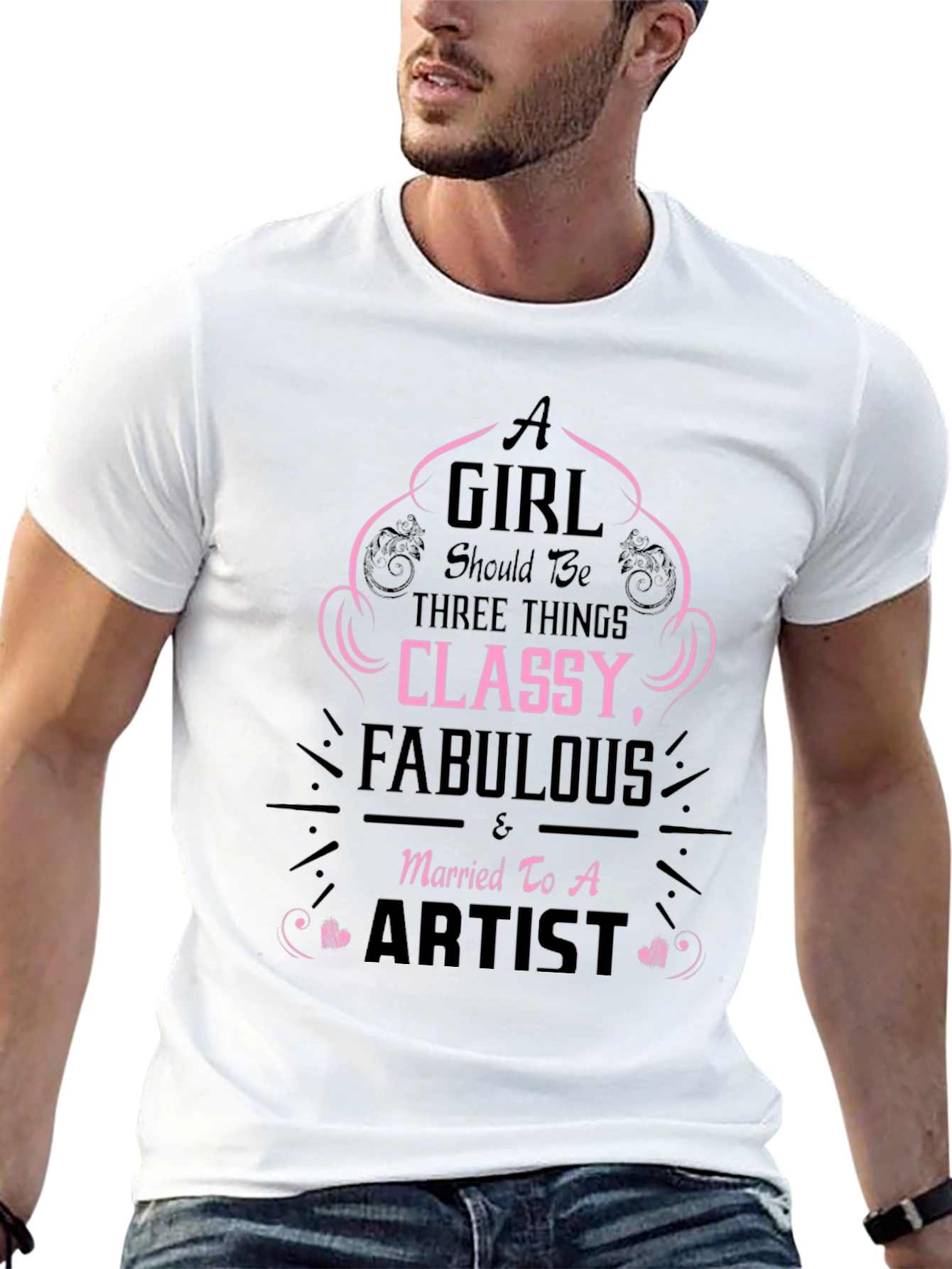 Black Classy, Fabulous Artist's Wife T-Shirt view 13