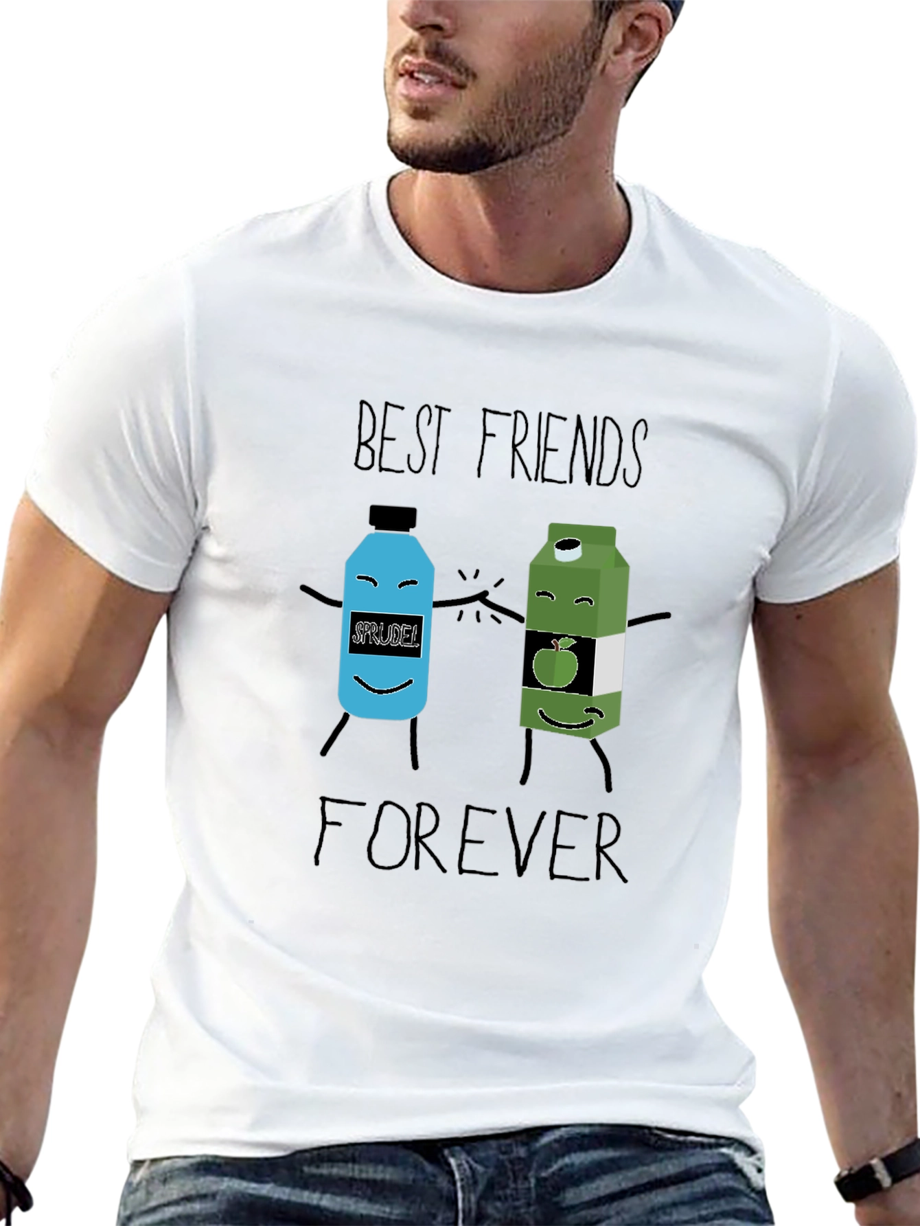 Black Best Friends Forever T-Shirt view 13