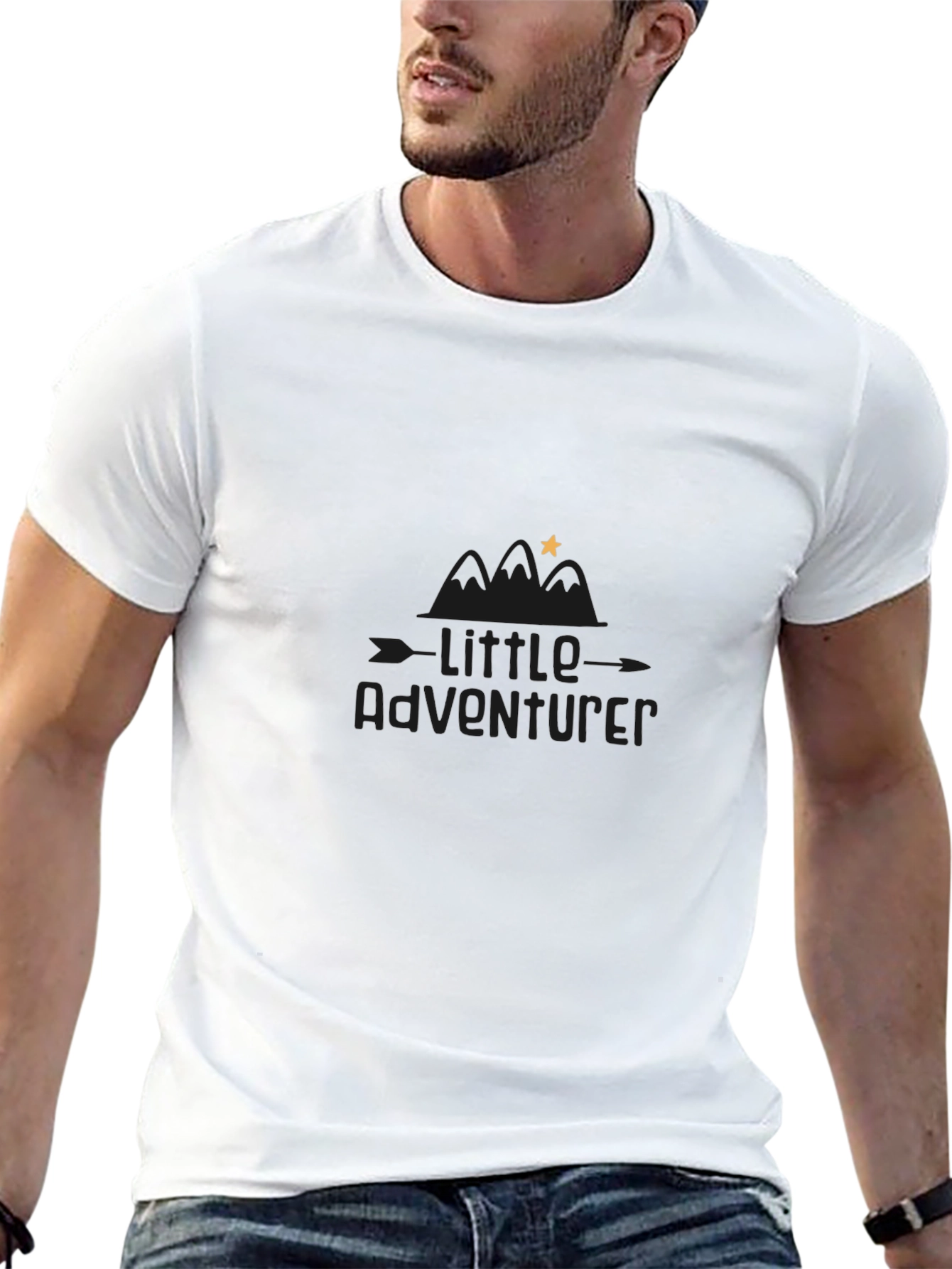 Black Little Adventurer Black Graphic Tee view 13