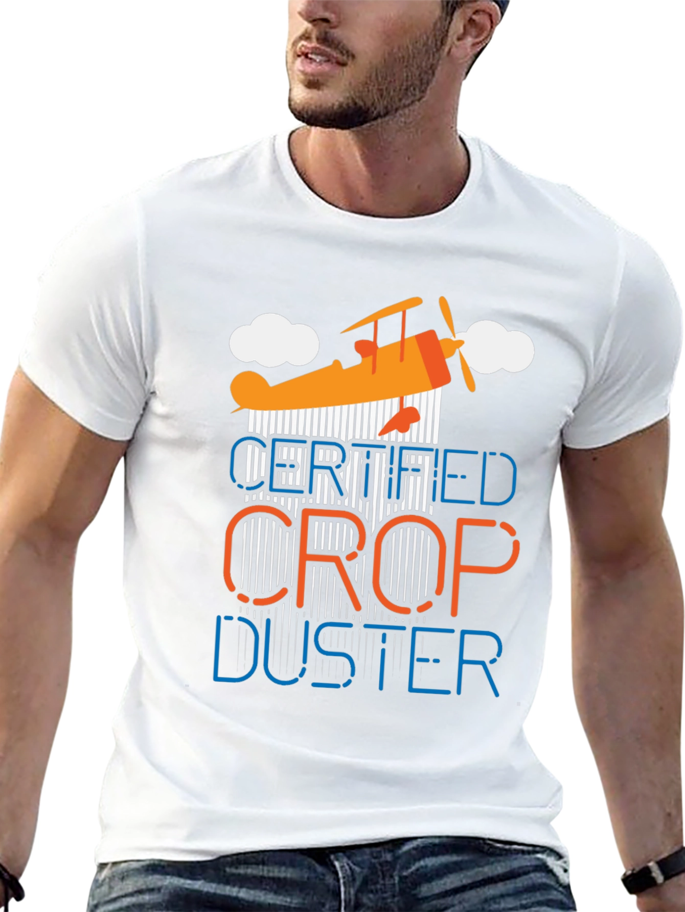Black Certified Crop Duster Graphic T-Shirt view 13