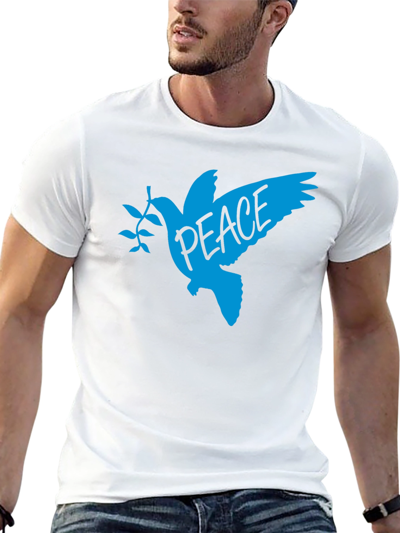 Black Peace Dove Graphic T-Shirt view 13