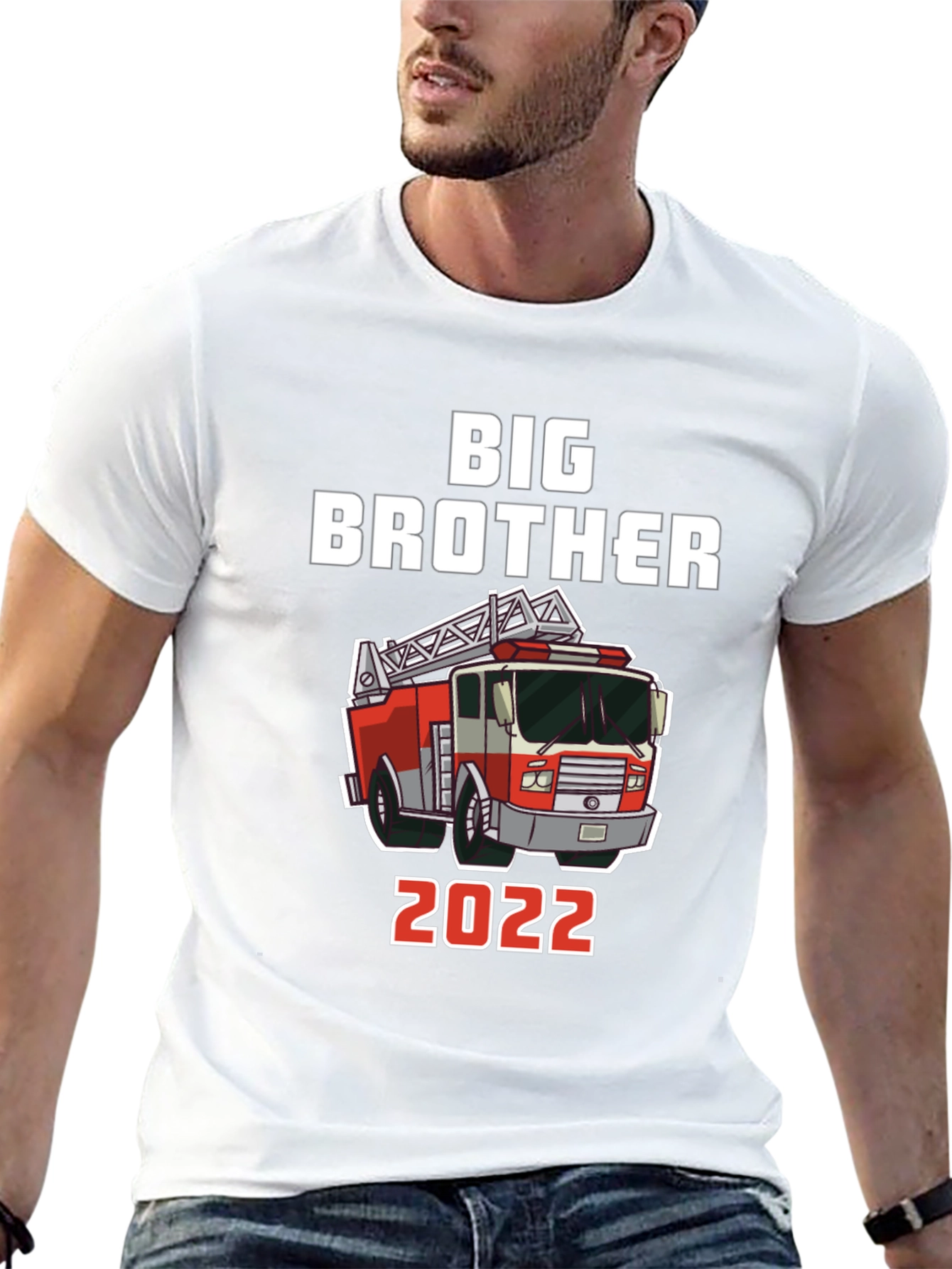 Black Big Brother Fire Truck 2022 T-Shirt view 13