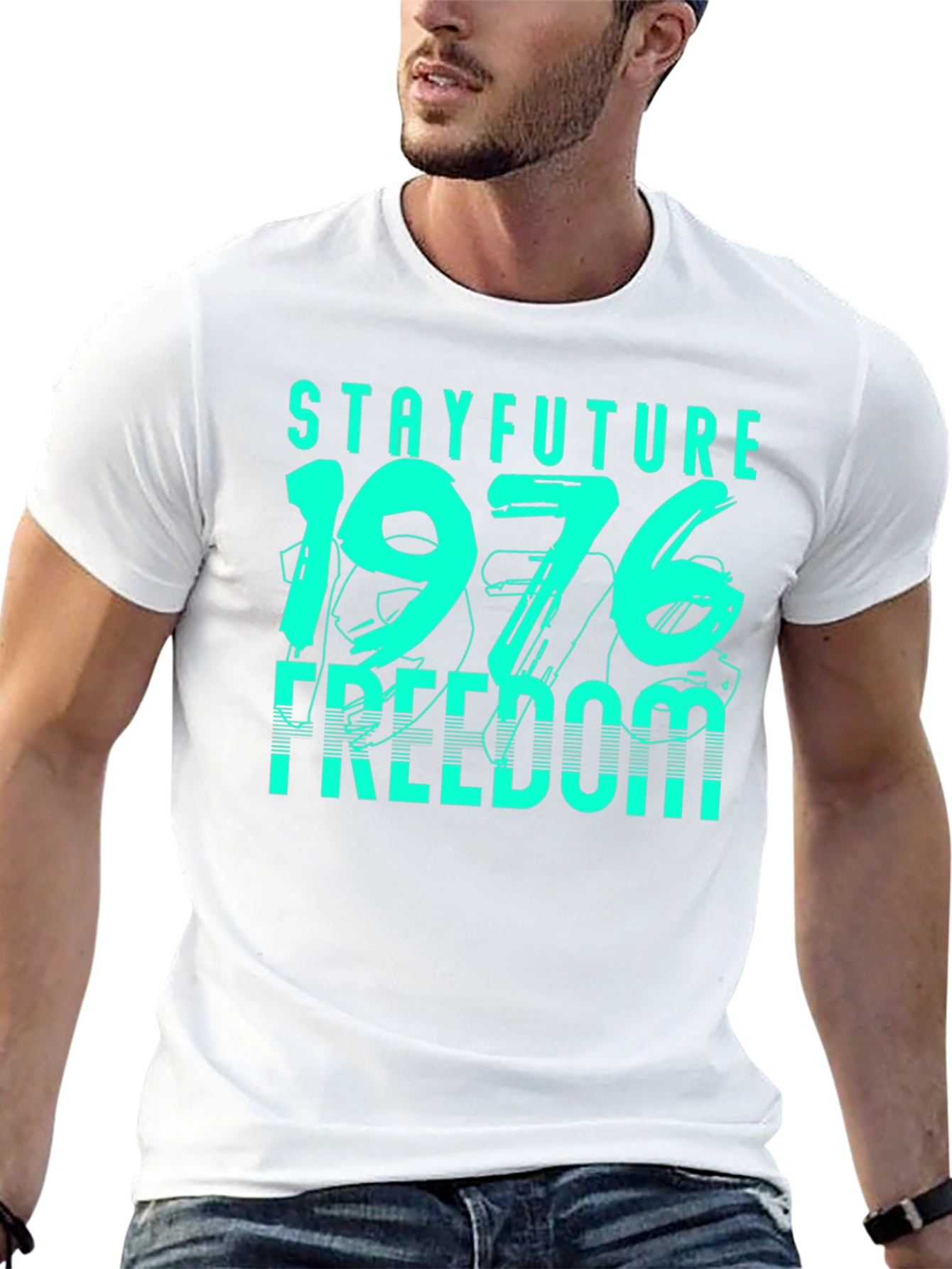 Black Stay Future 1976 Freedom Graphic Tee view 13