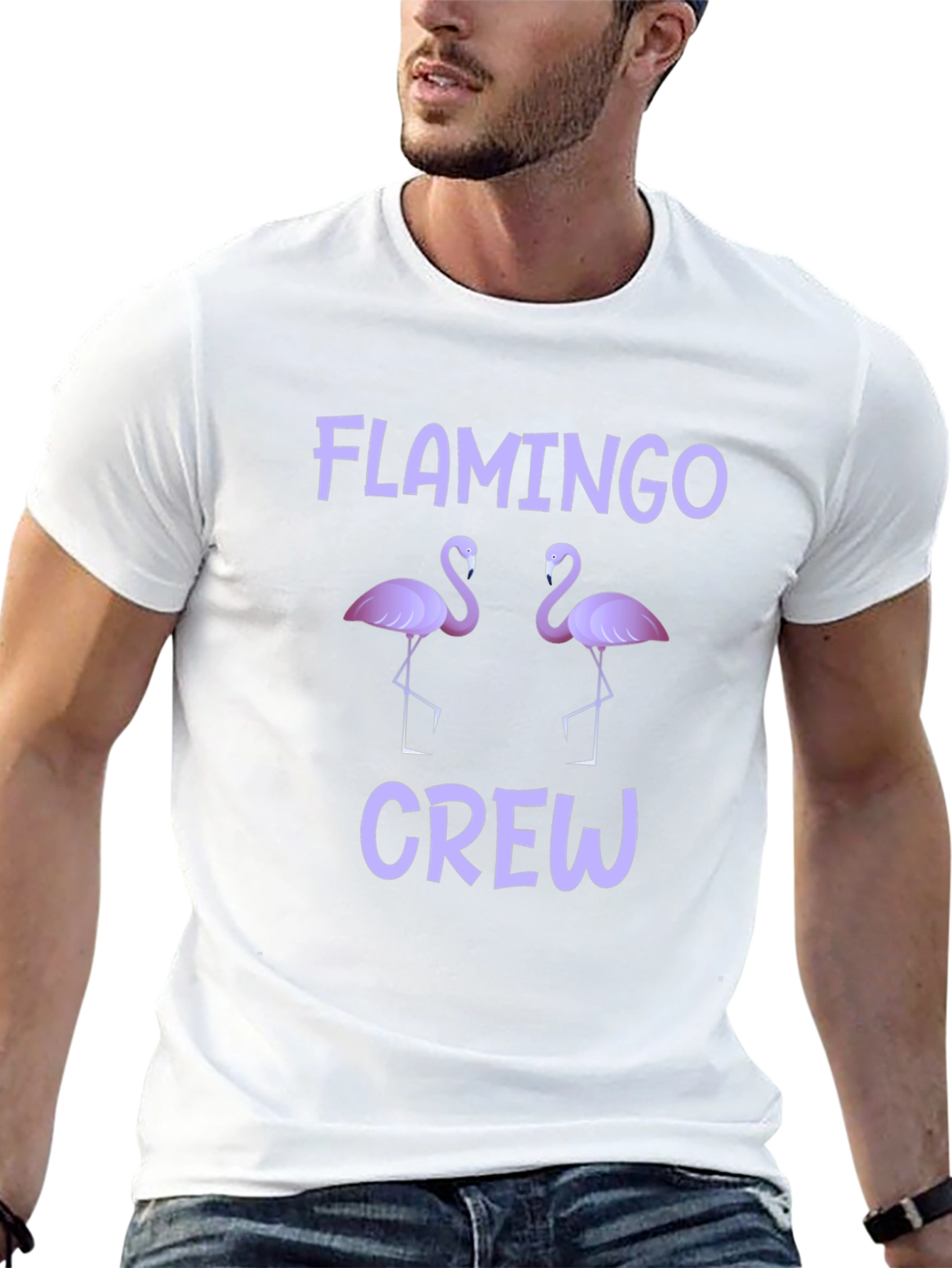 Black Flamingo Crew T-Shirt - Black view 13