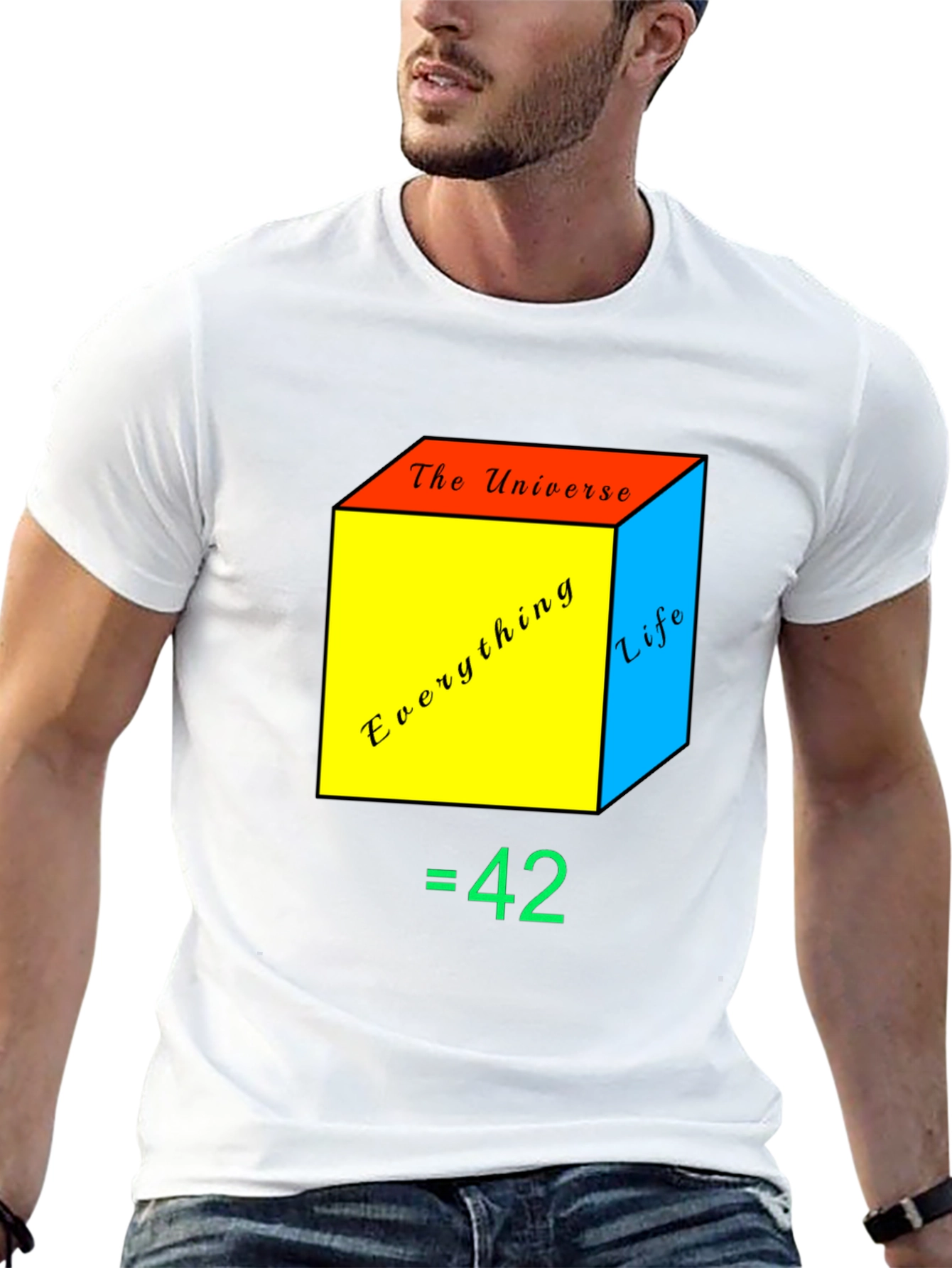 Black The Answer to Life T-Shirt view 13