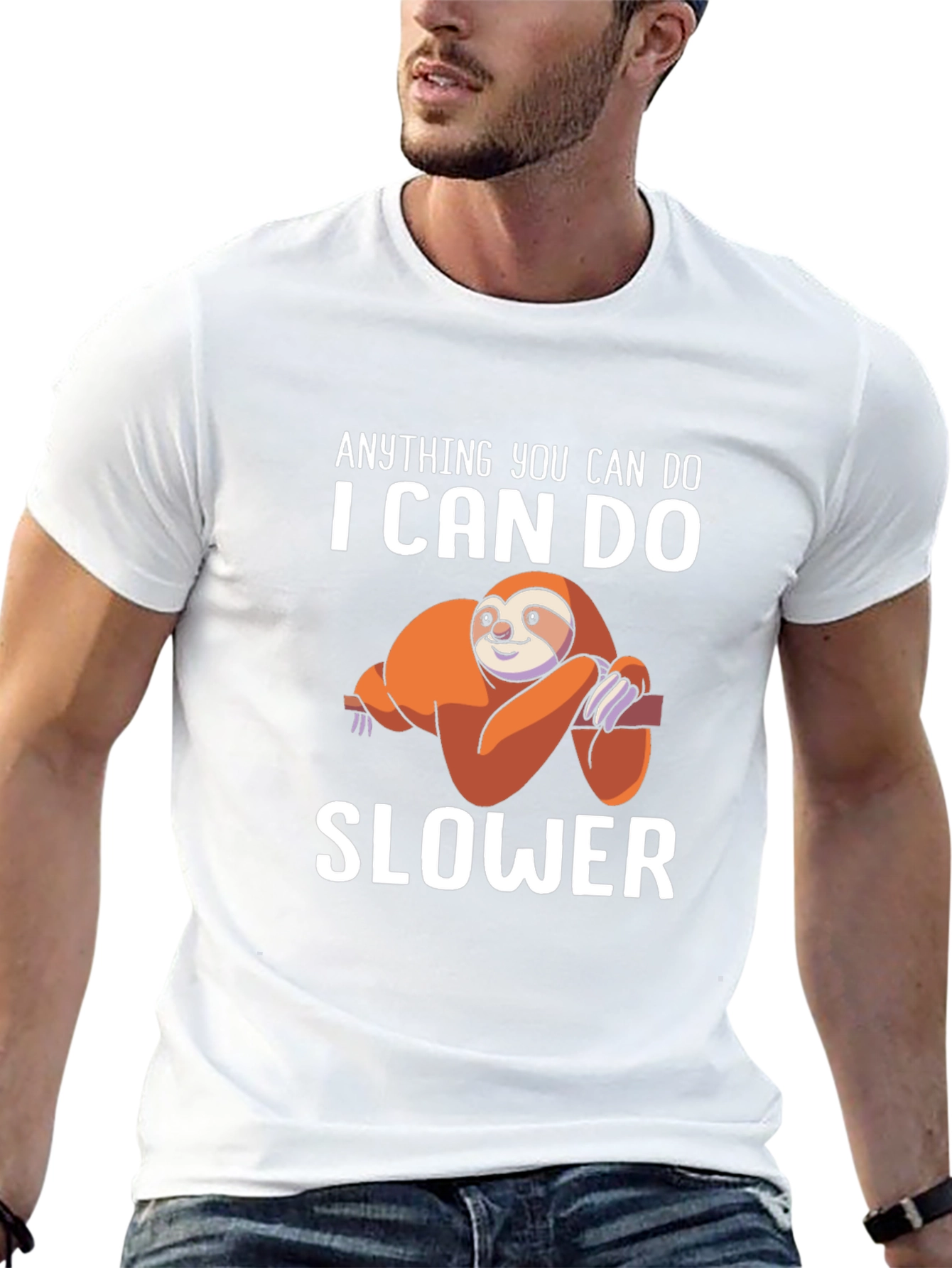 Black Anything You Can Do I Can Do Slower T-Shirt view 13