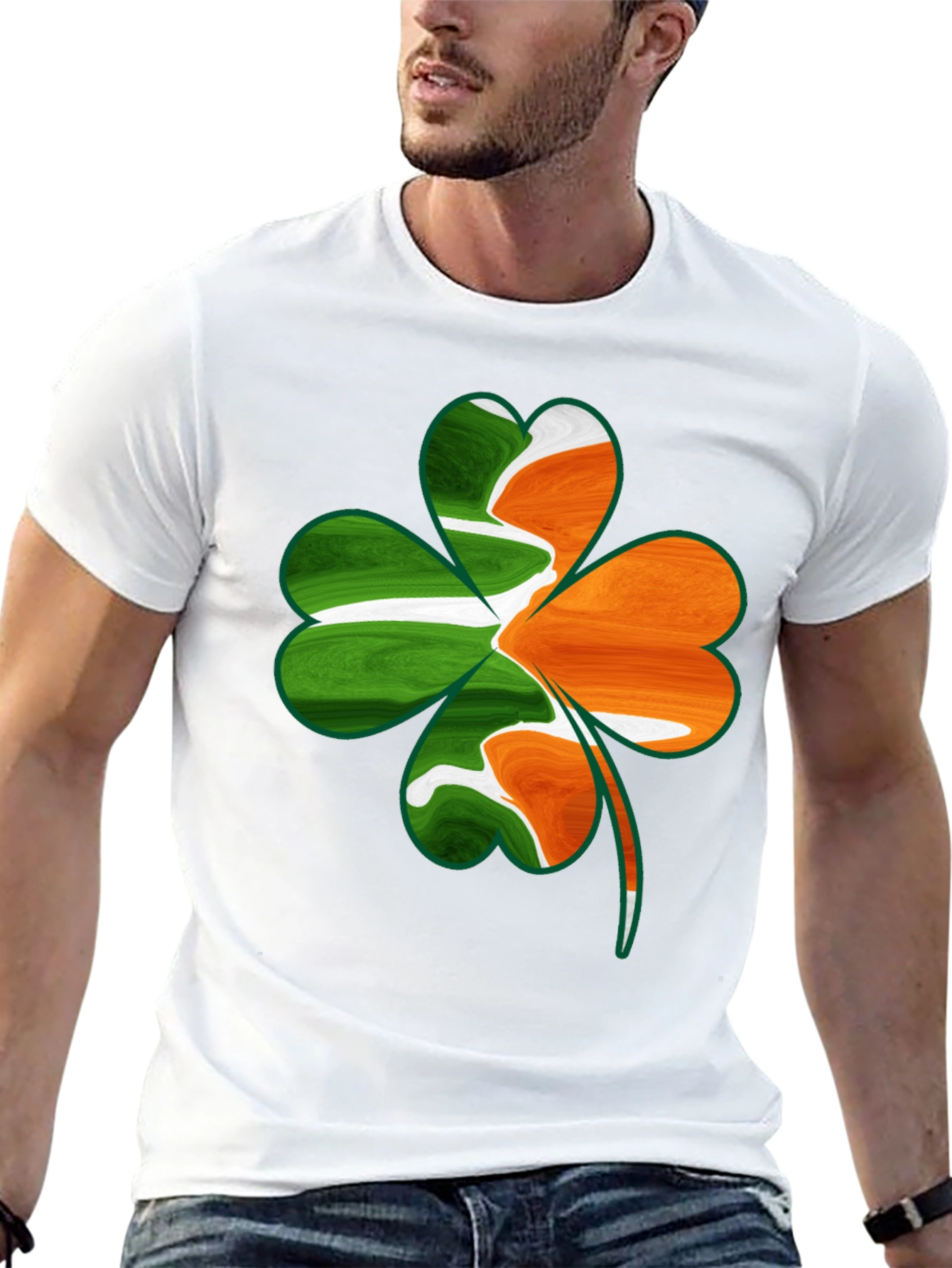 Black Irish Shamrock Graphic Tee - St. Patrick's Day view 13