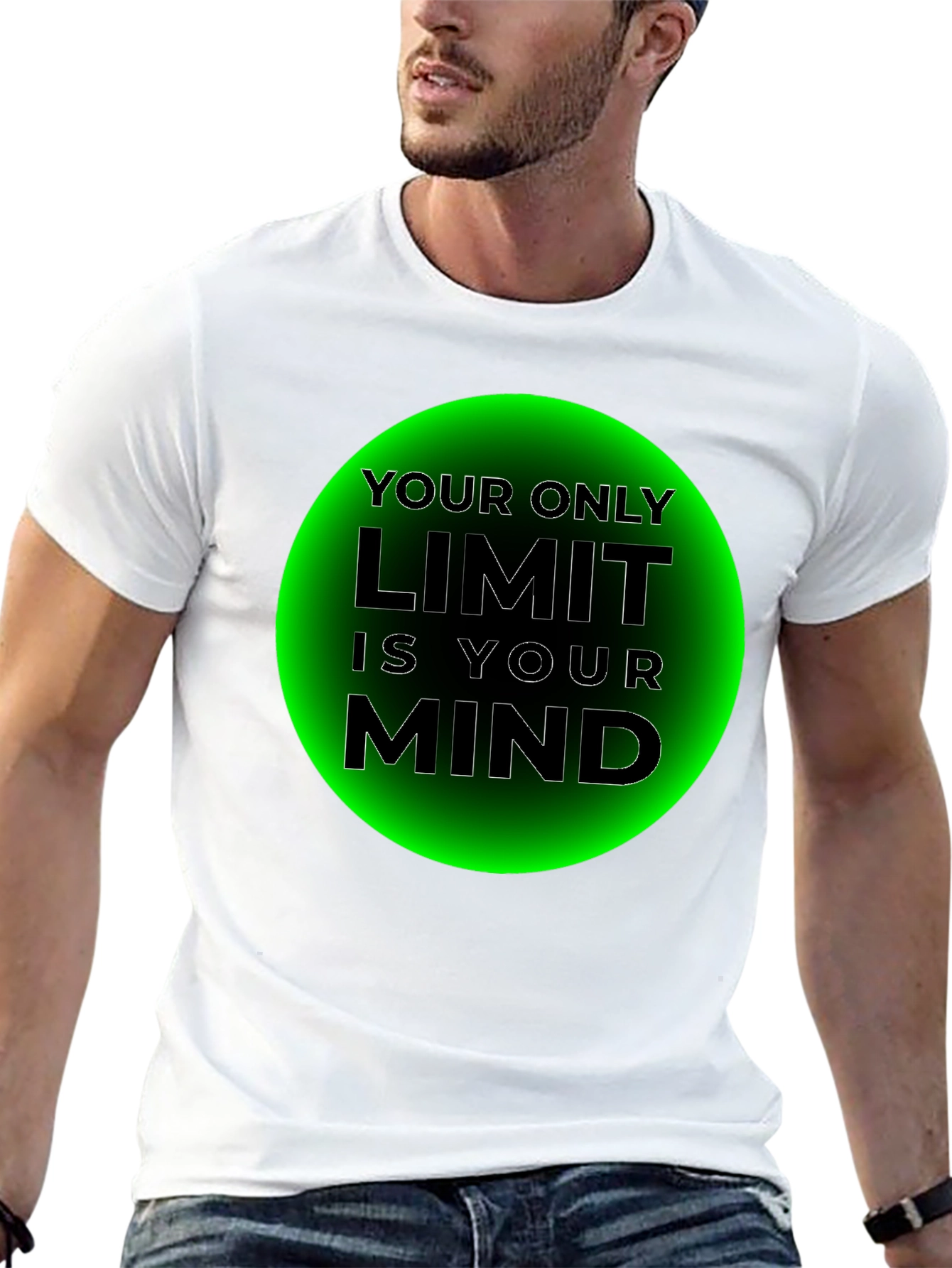 Black Limit is Your Mind Graphic T-Shirt view 13