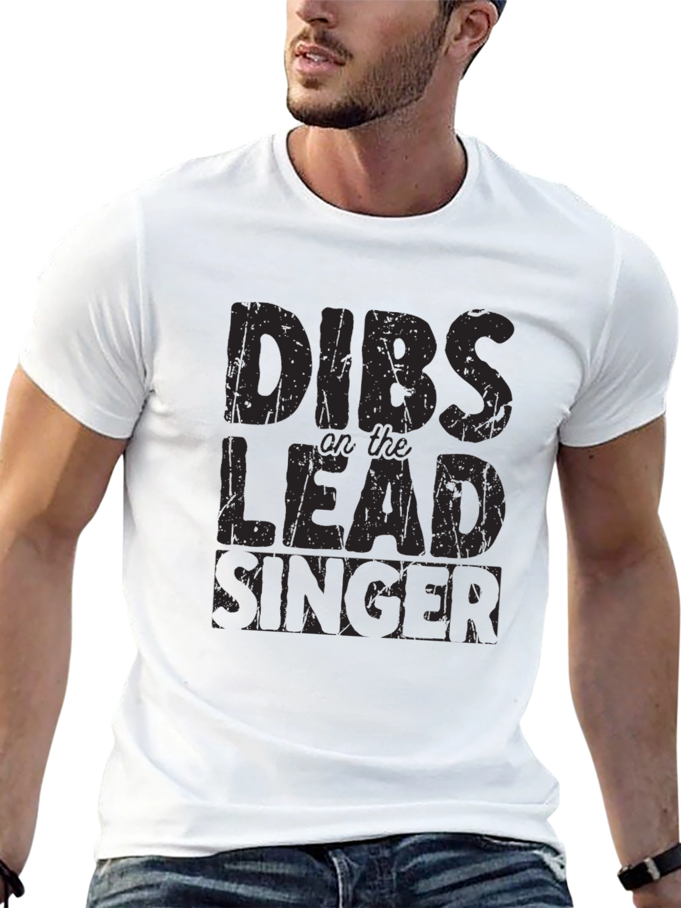 Black Dibs on the Lead Singer T-Shirt - Black Graphic Tee view 13