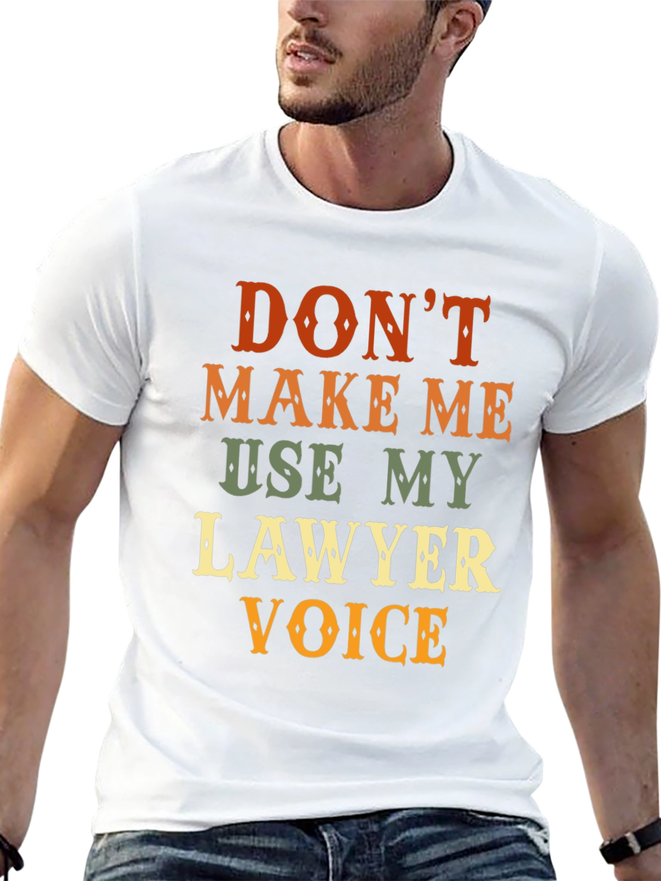 Black Lawyer Voice Novelty Graphic T-Shirt view 13