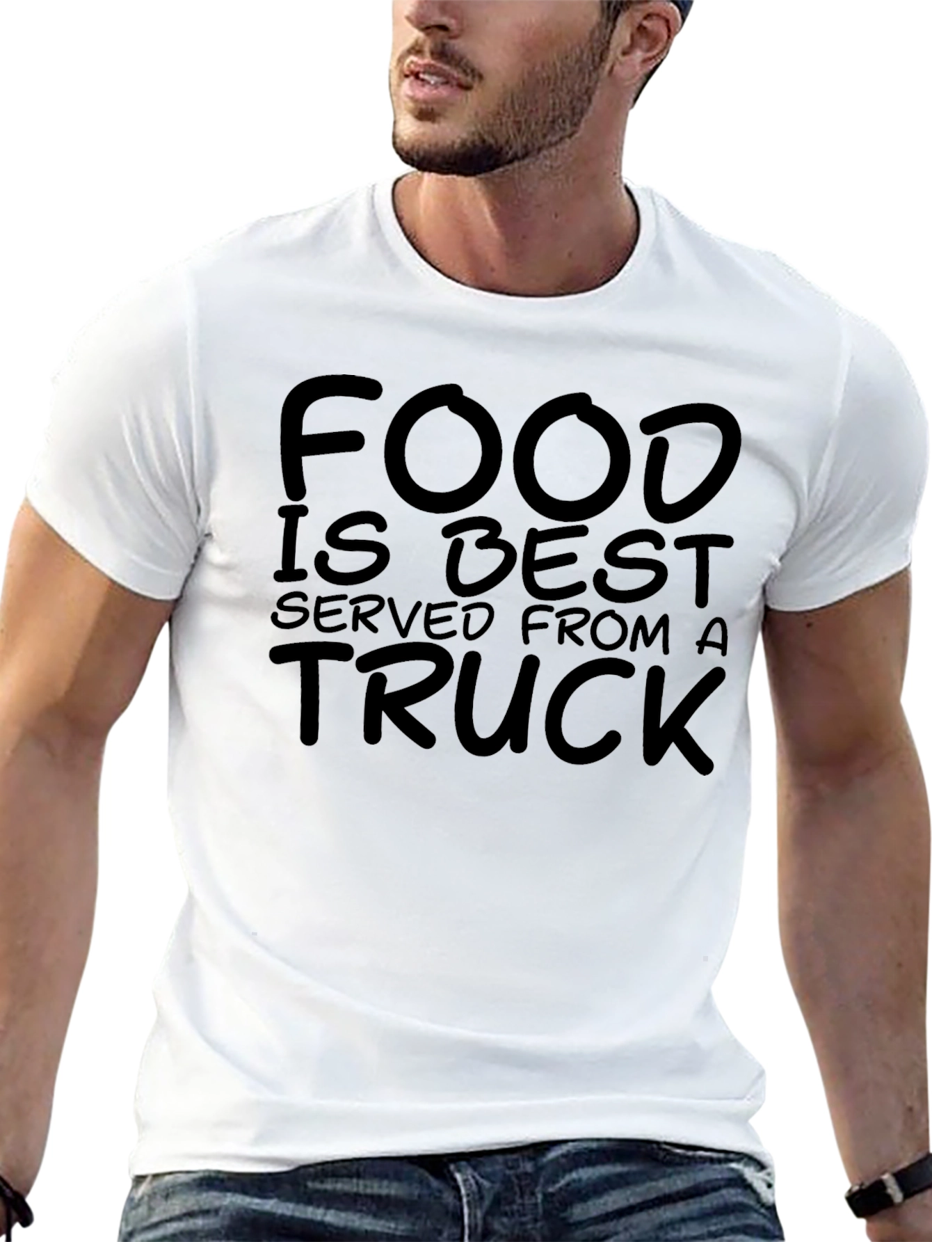 Black Food Truck Lover Black Cotton Tee view 13