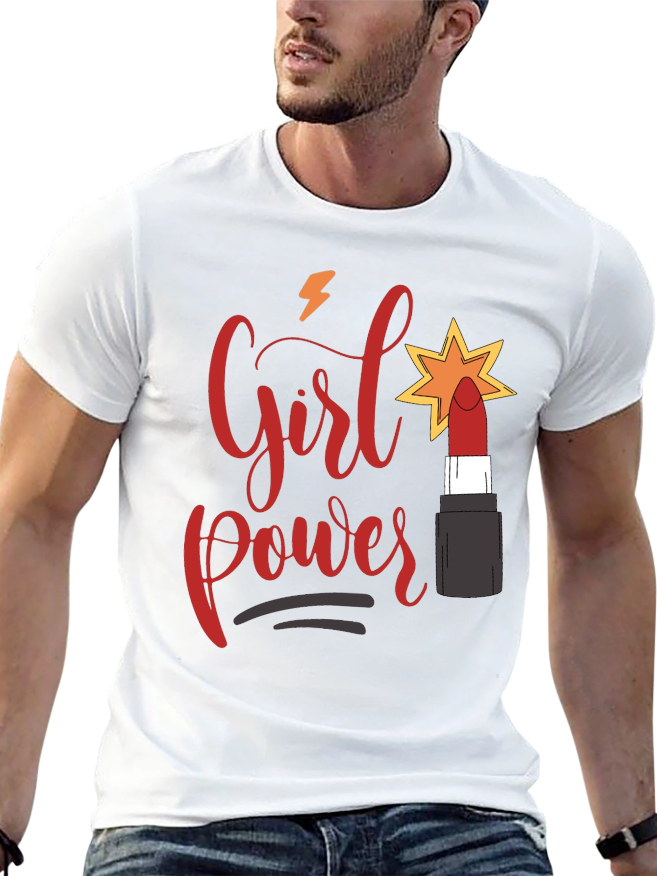 Black Girl Power Lipstick Graphic Tee view 13