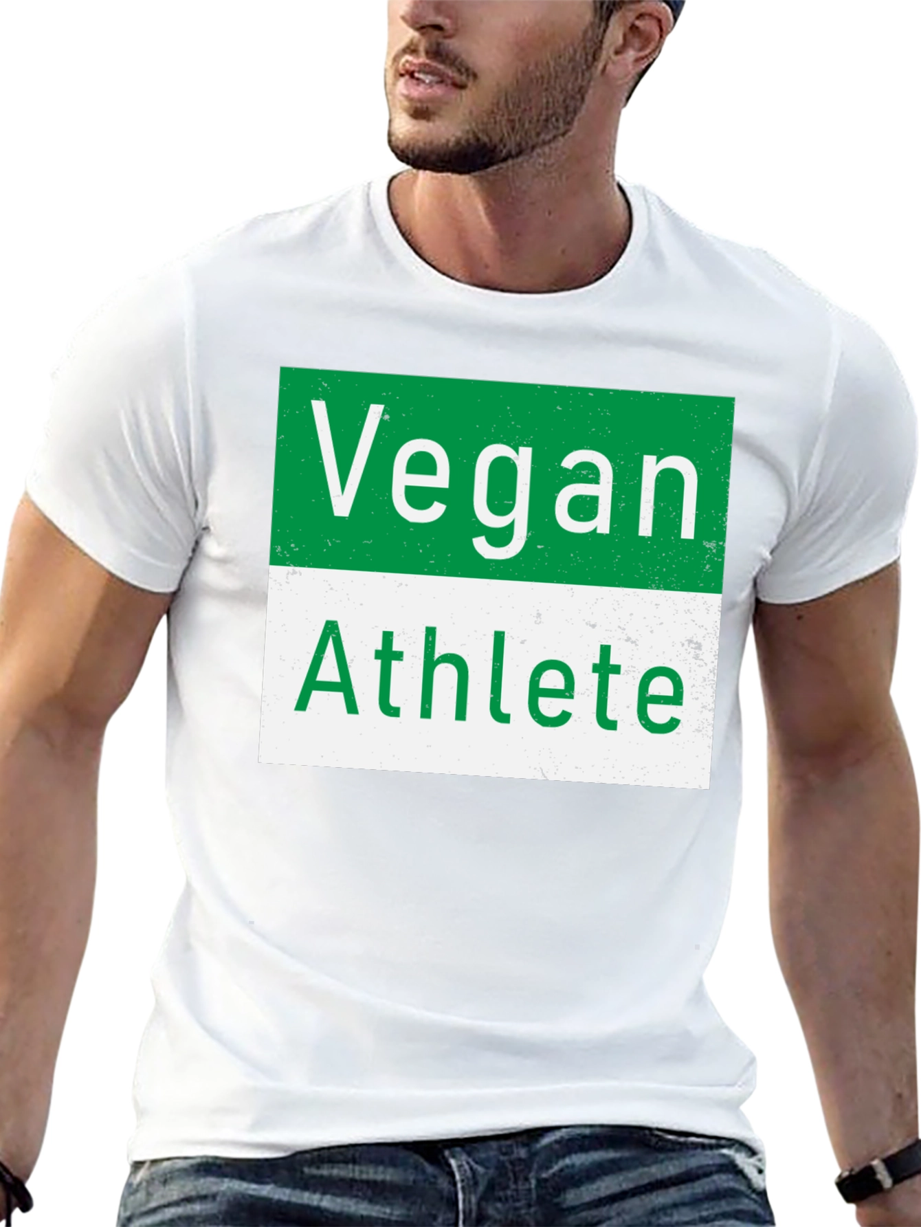 Black Vegan Athlete T-Shirt - Unisex Black Tee view 13