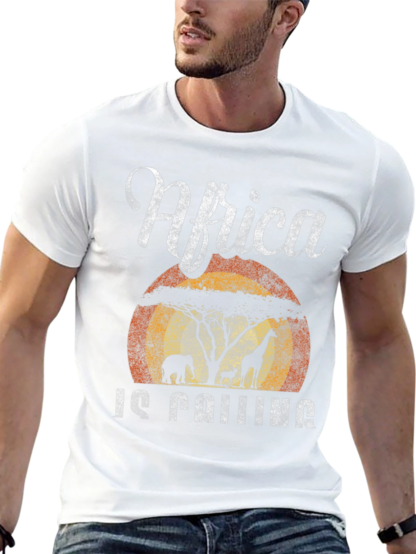 Black Africa Is Calling T-Shirt Safari Design view 13