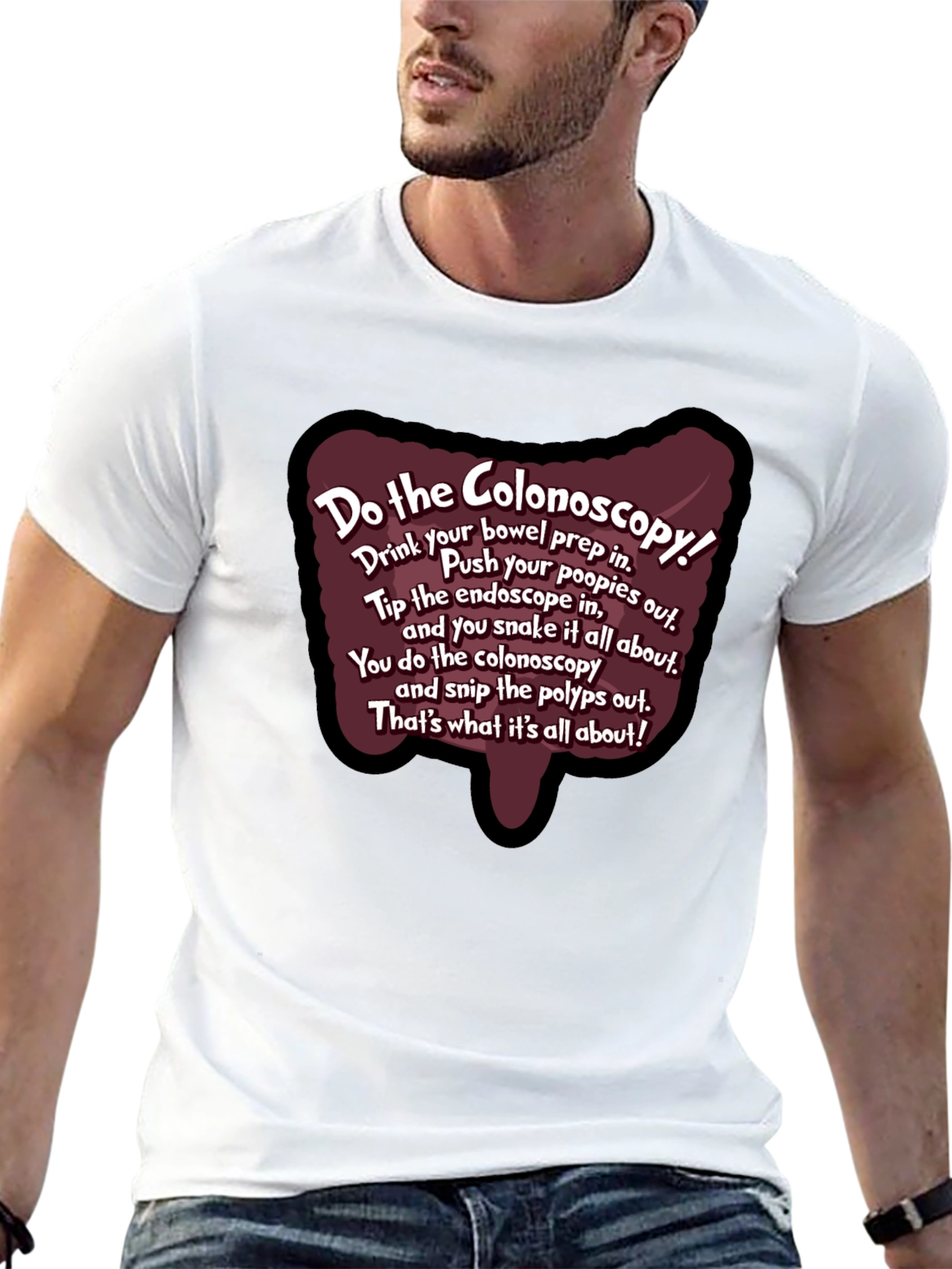 Black Do the Colonoscopy Funny Medical Humor T-Shirt view 13