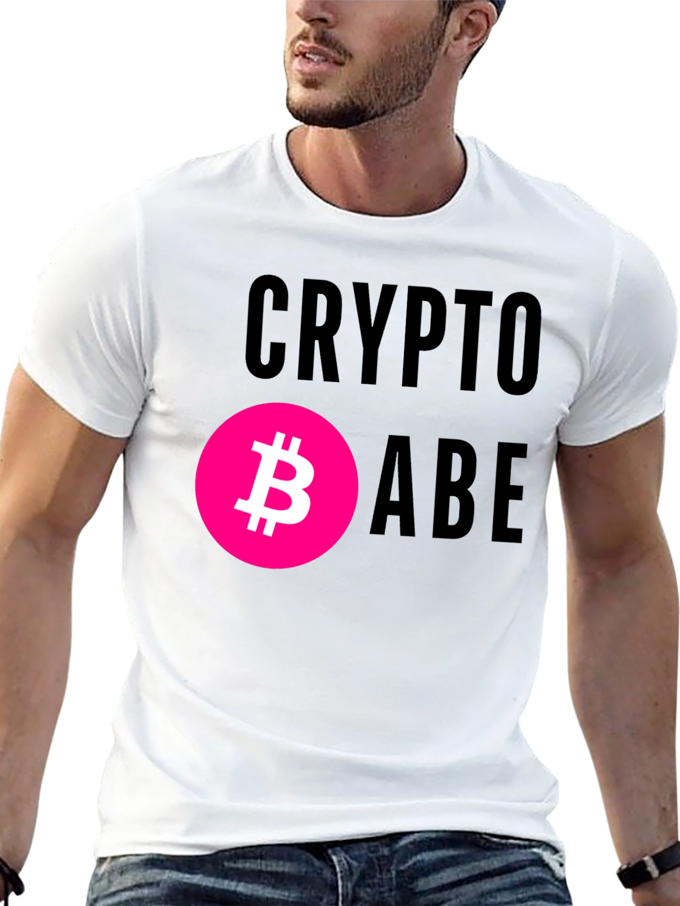 Black Crypto Babe Bitcoin T-Shirt view 13