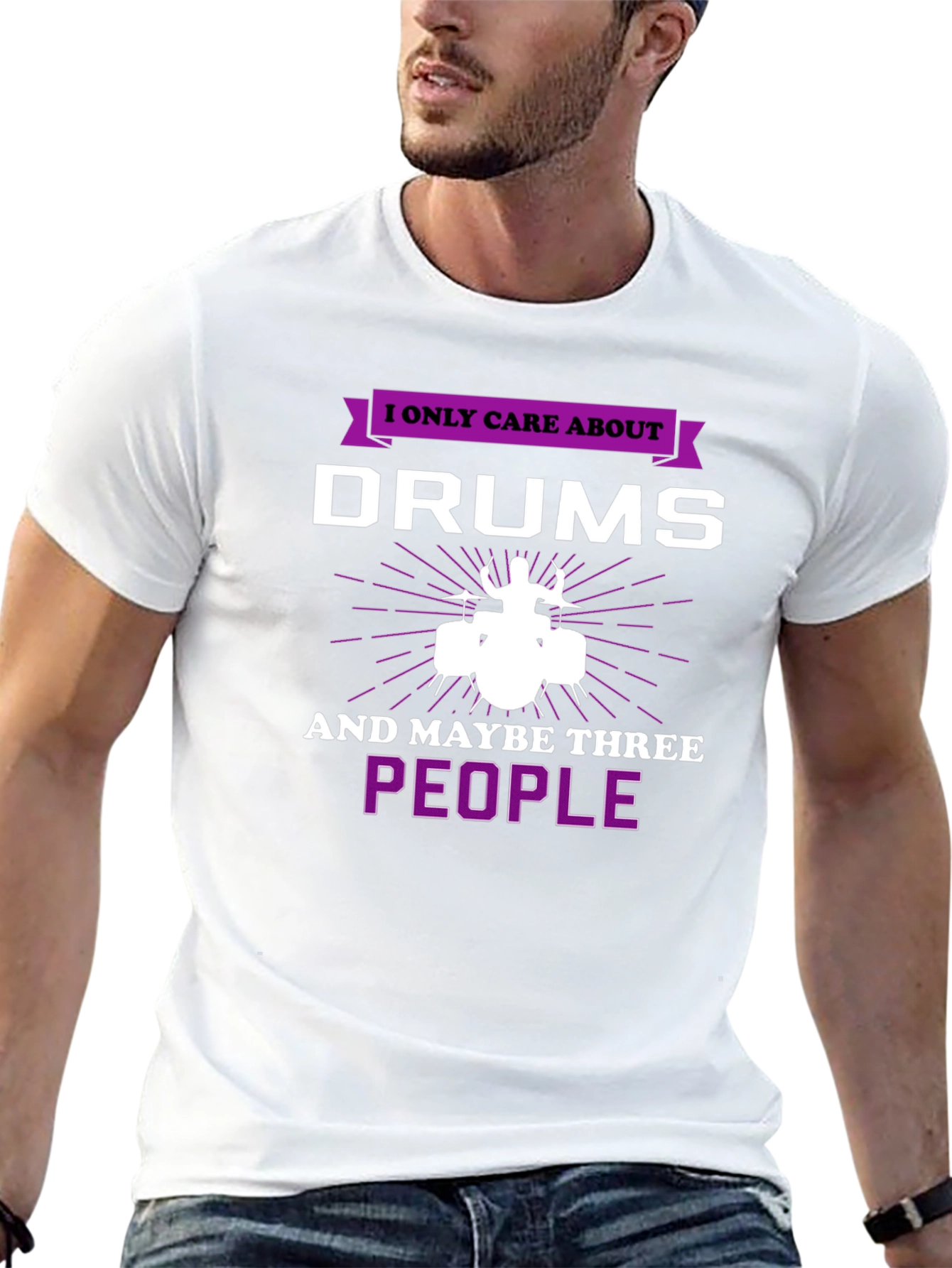 Black Drums & Three People Graphic Tee view 13