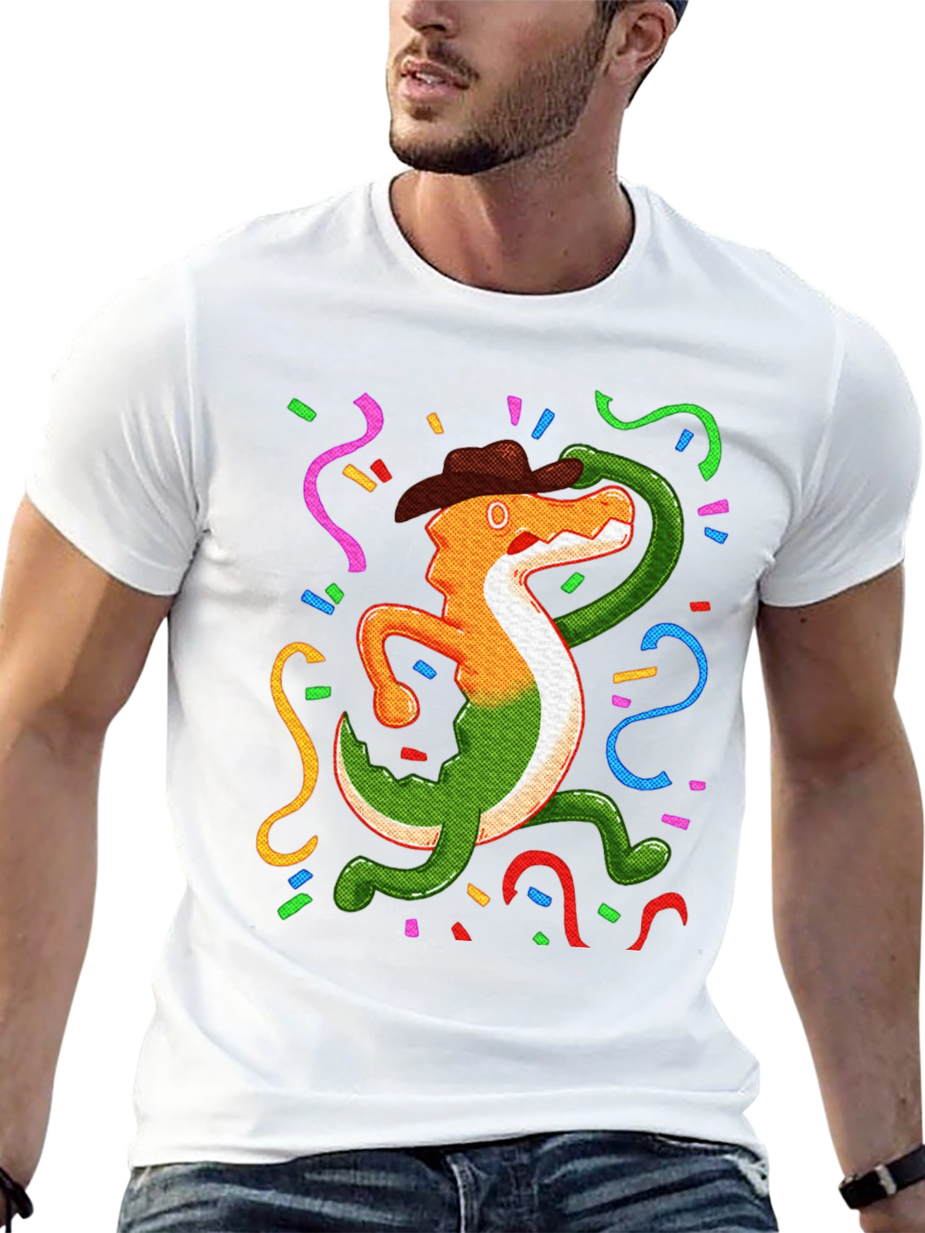 Black Fiesta Gator T-Shirt: Celebrate in Style! view 13