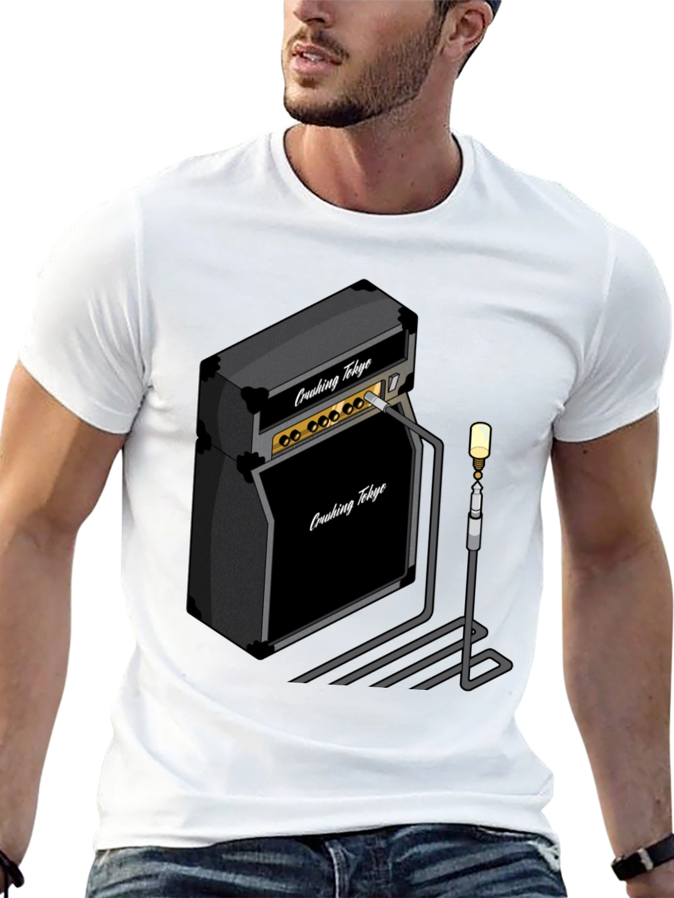 Black Crushing Tokyo Amp T-Shirt - Black Graphic Tee view 13