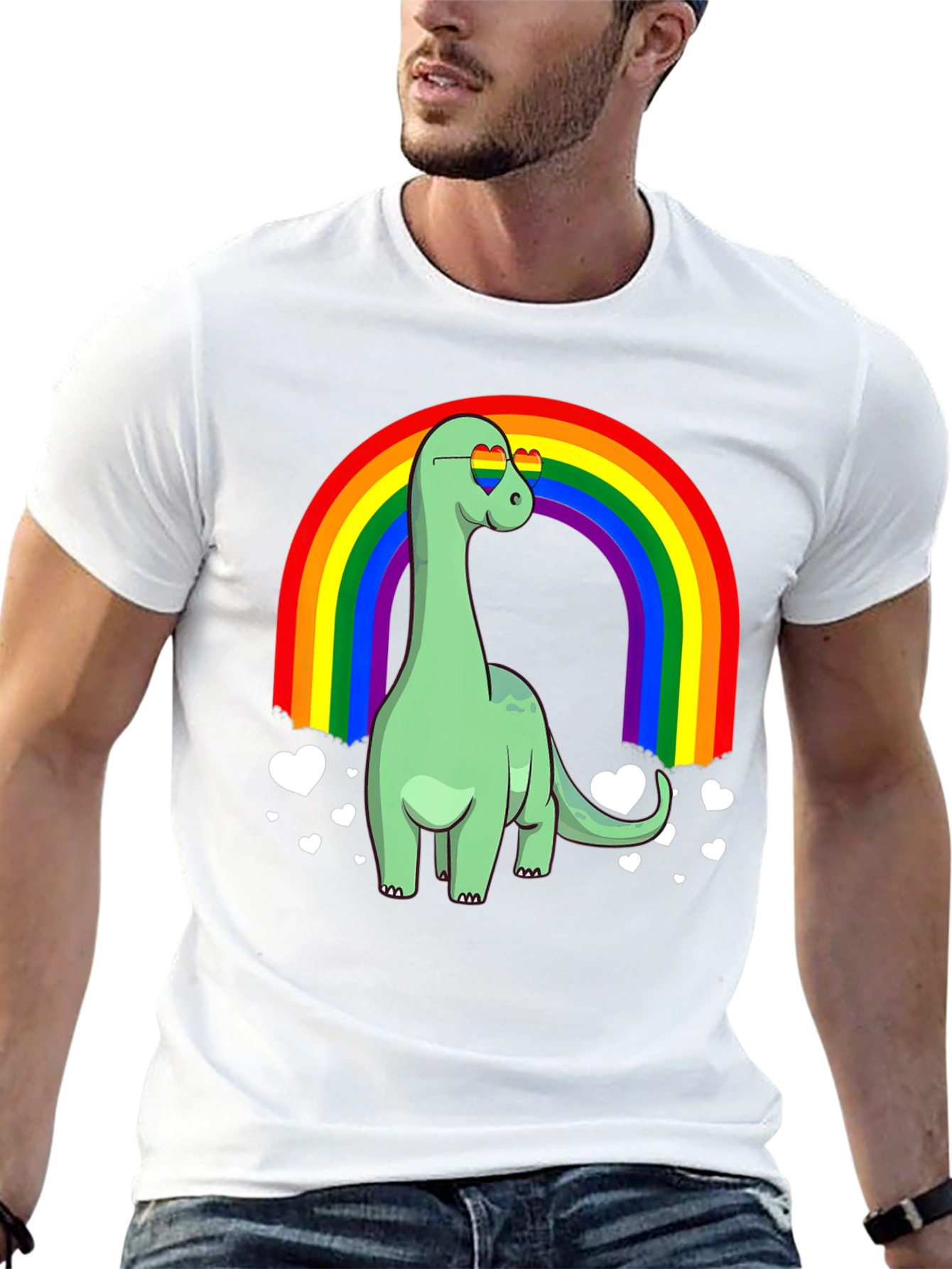 Dino Rainbow Pride T-Shirt - 13