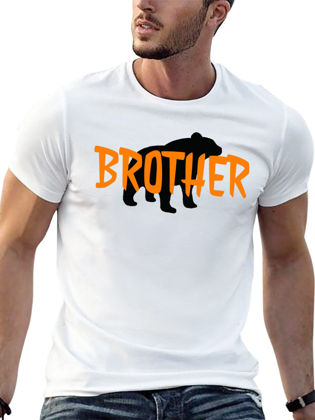 Black Brother Bear Graphic Tee - Black T-Shirt view 13