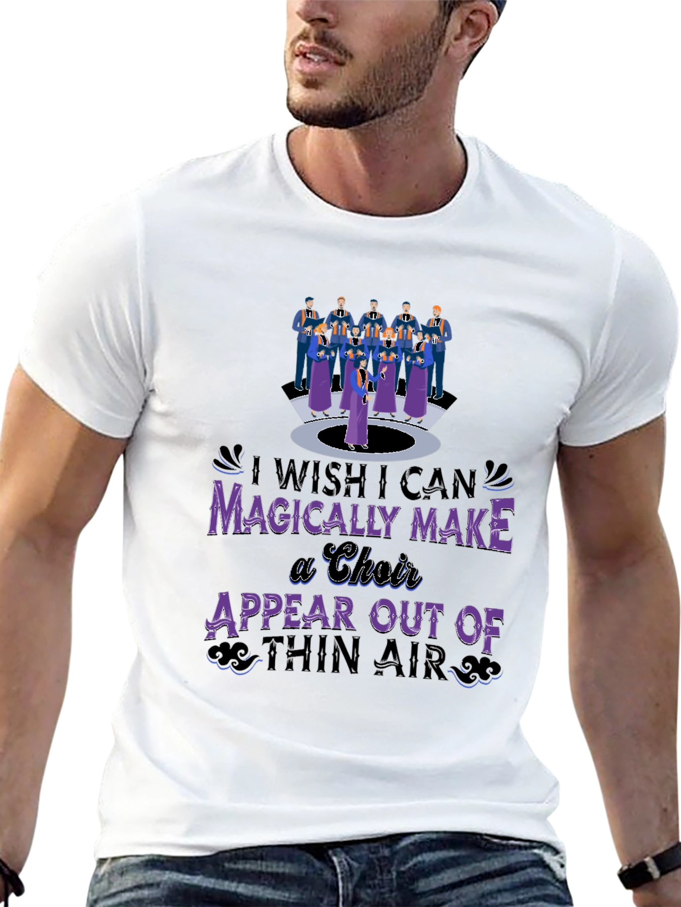 Black Magical Choir T-Shirt - Music Lover's Tee view 13