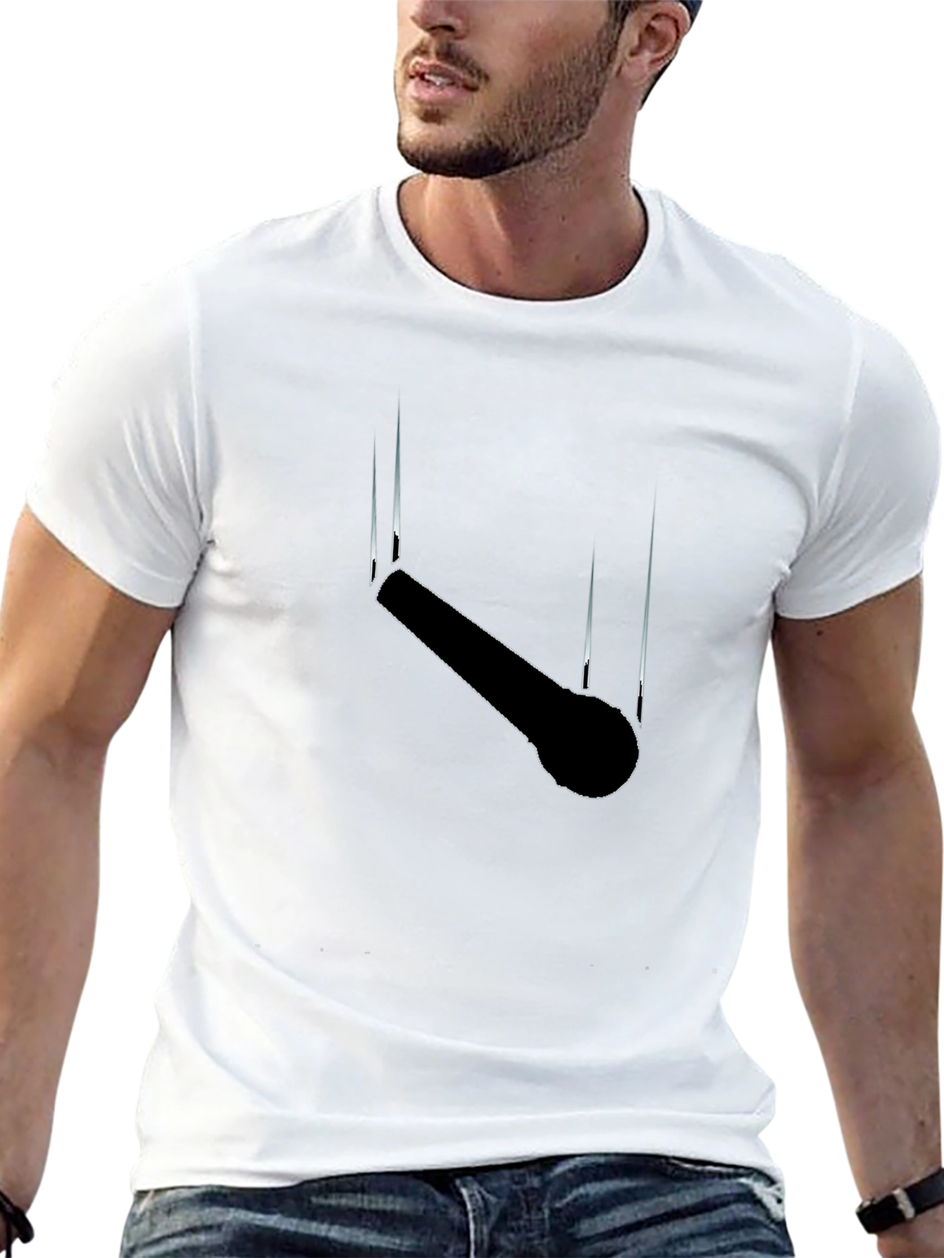 Black Gymnastics Rings T-Shirt - Stylish & Unique view 13