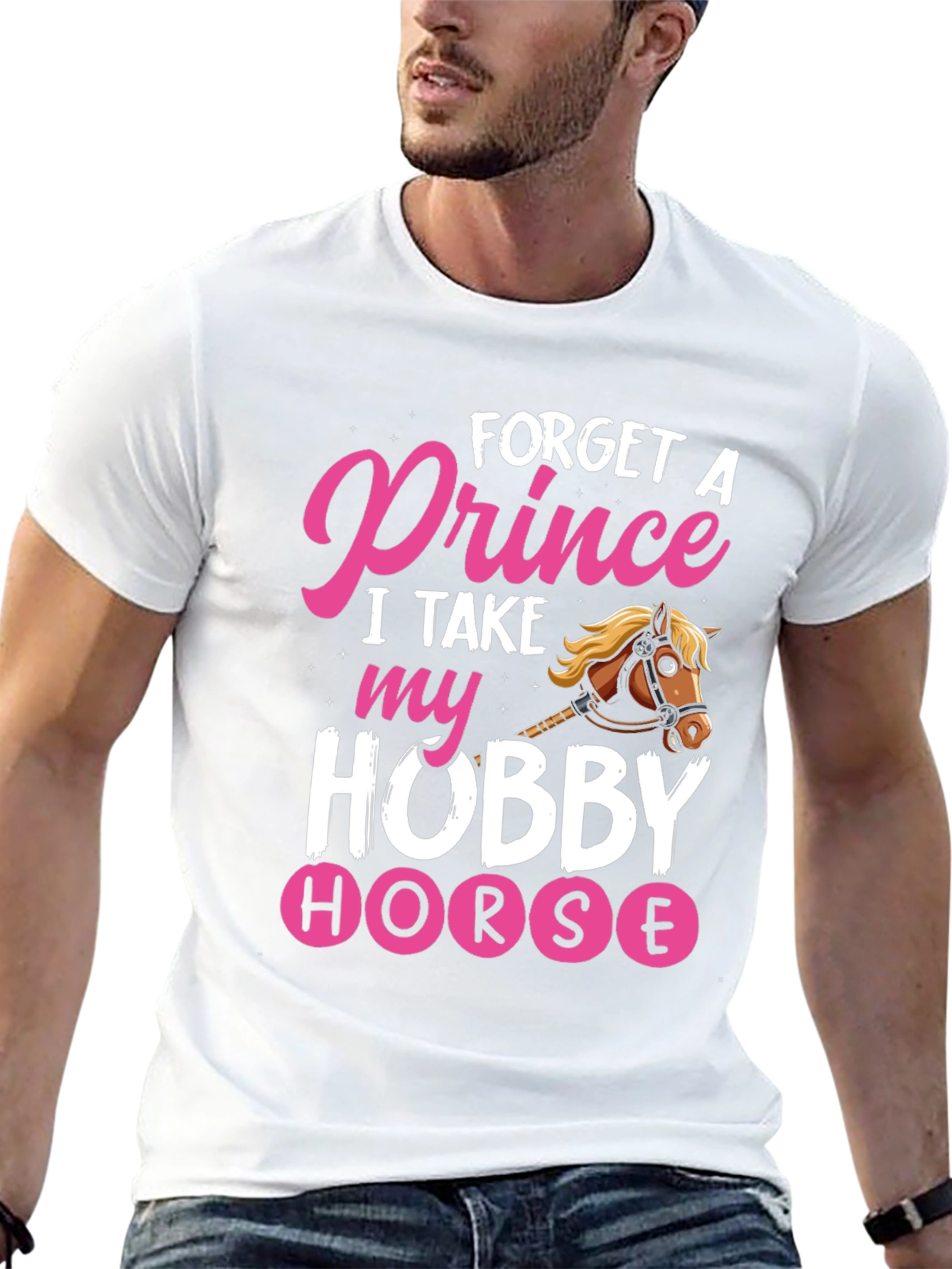 Black Forget Prince Hobby Horse Graphic Tee view 13