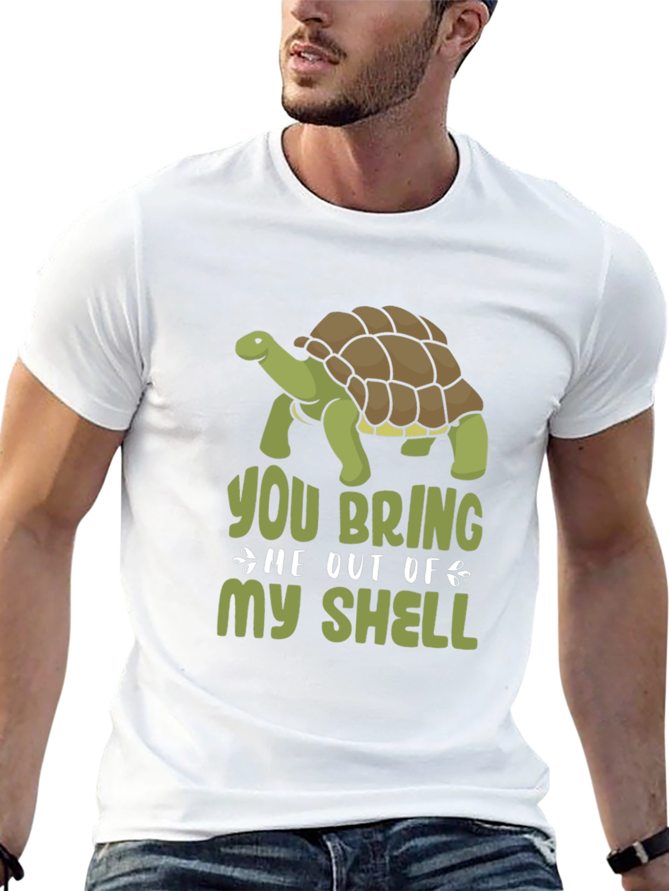 Black You Bring Me Out of My Shell Turtle Graphic Tee view 13