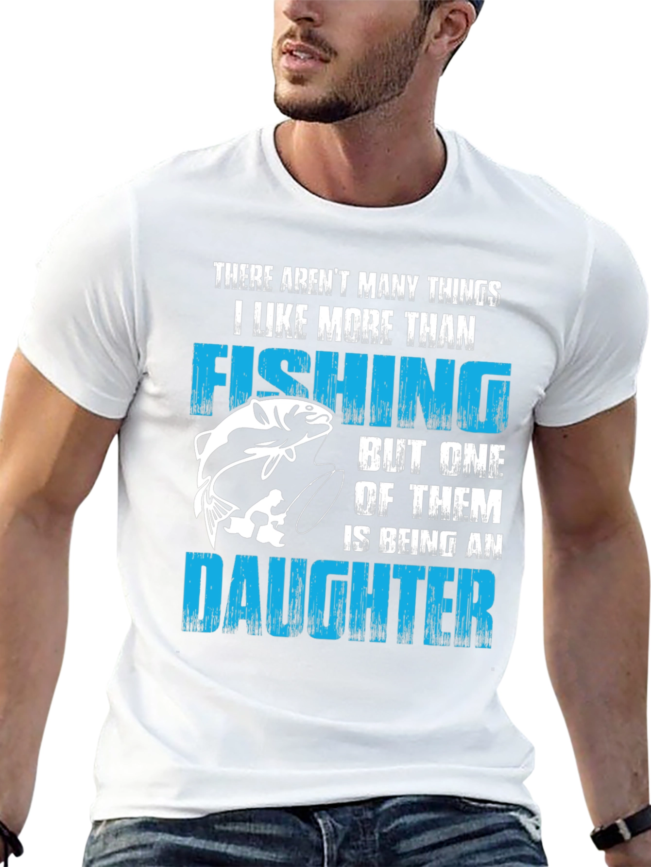 Black Fishing & Daughter Graphic T-Shirt - Mens Black view 13