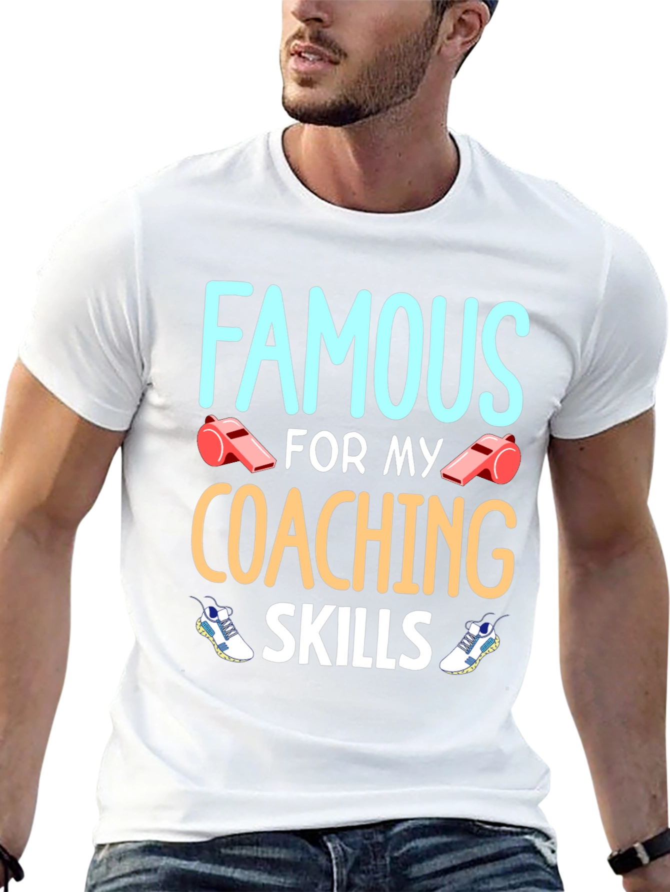 Black Famous Coaching Skills Graphic T-Shirt view 13