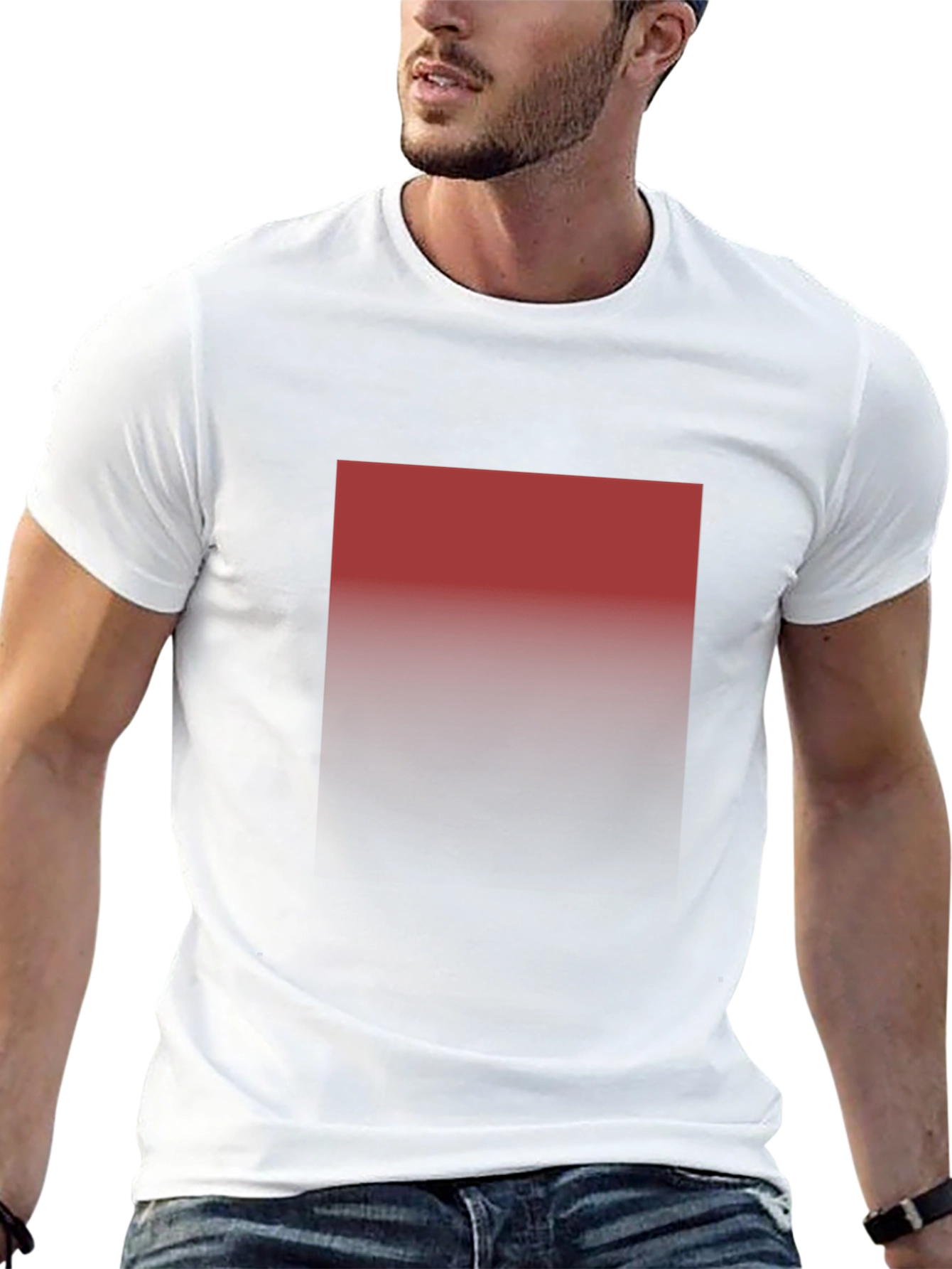 Gradient Square T-Shirt - Modern Style - 13