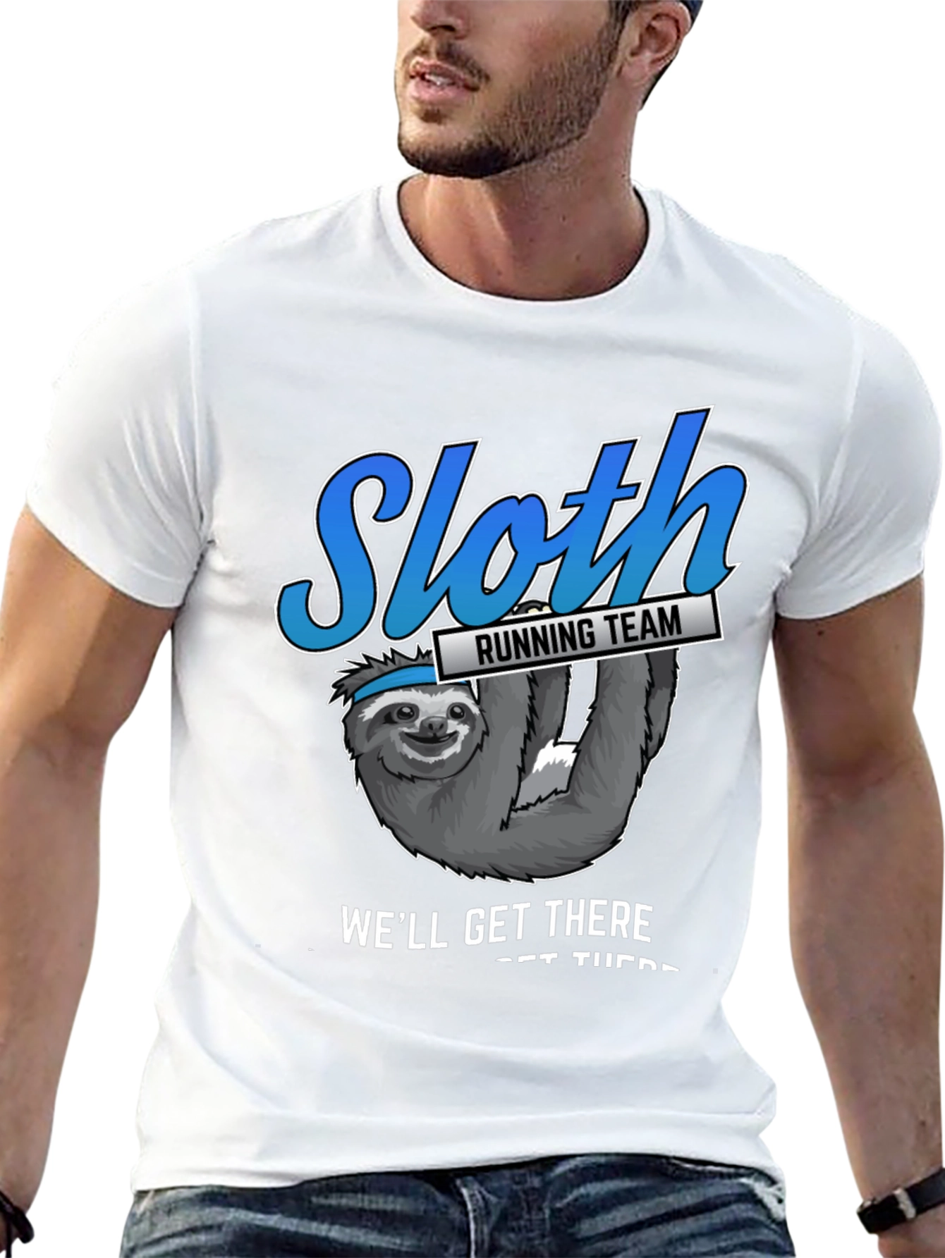 Black Sloth Running Team T-Shirt view 13