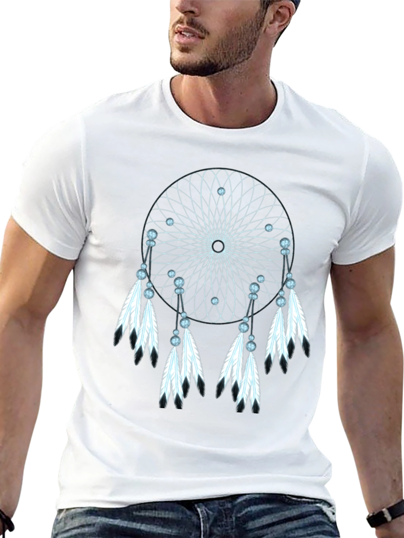 Black Dreamcatcher Graphic Tee - Boho Style view 13
