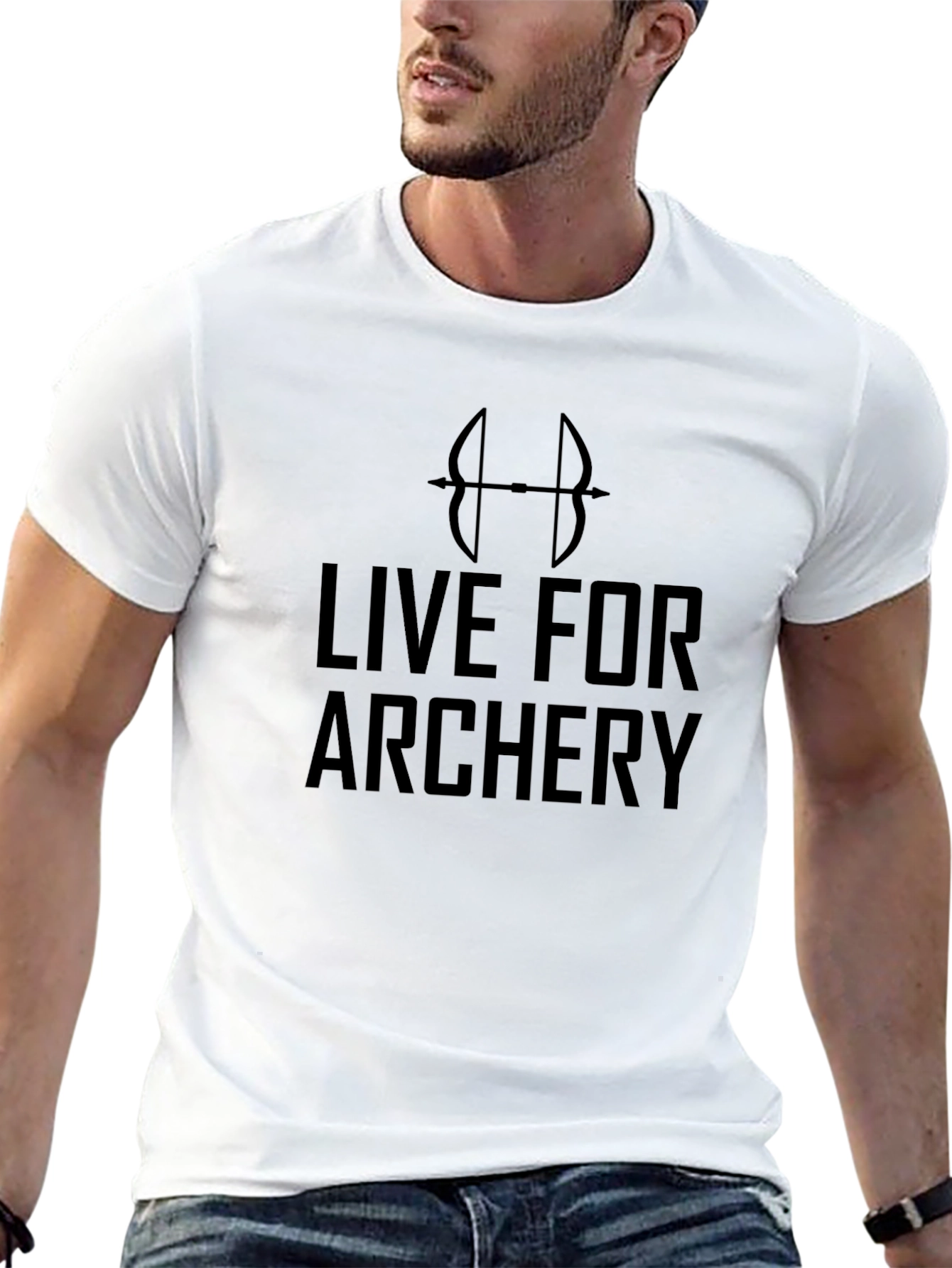 Black Live for Archery Black T-Shirt, Archer Gift view 13