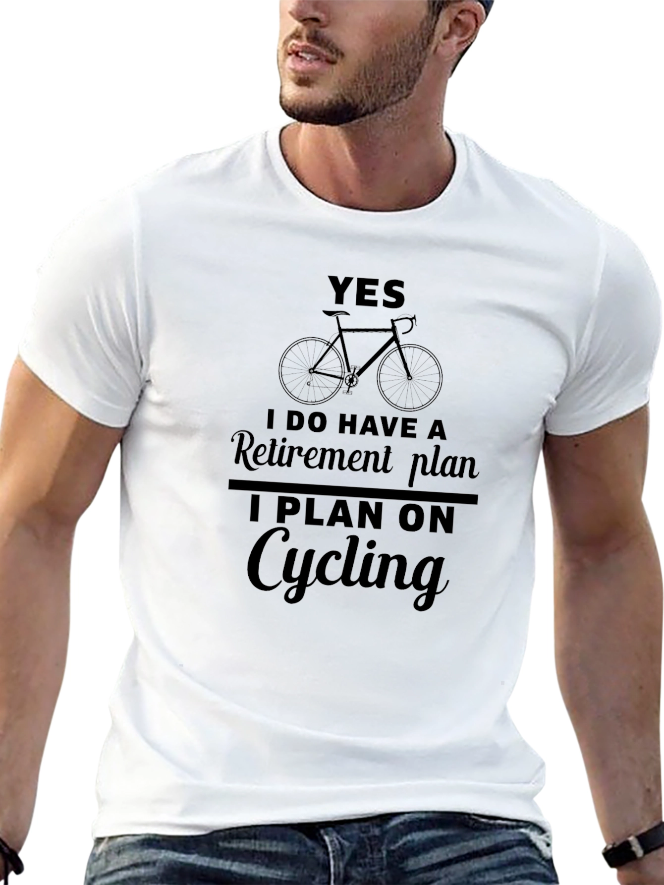 Black Cycling Retirement Plan T-Shirt - Funny Biker Tee view 13