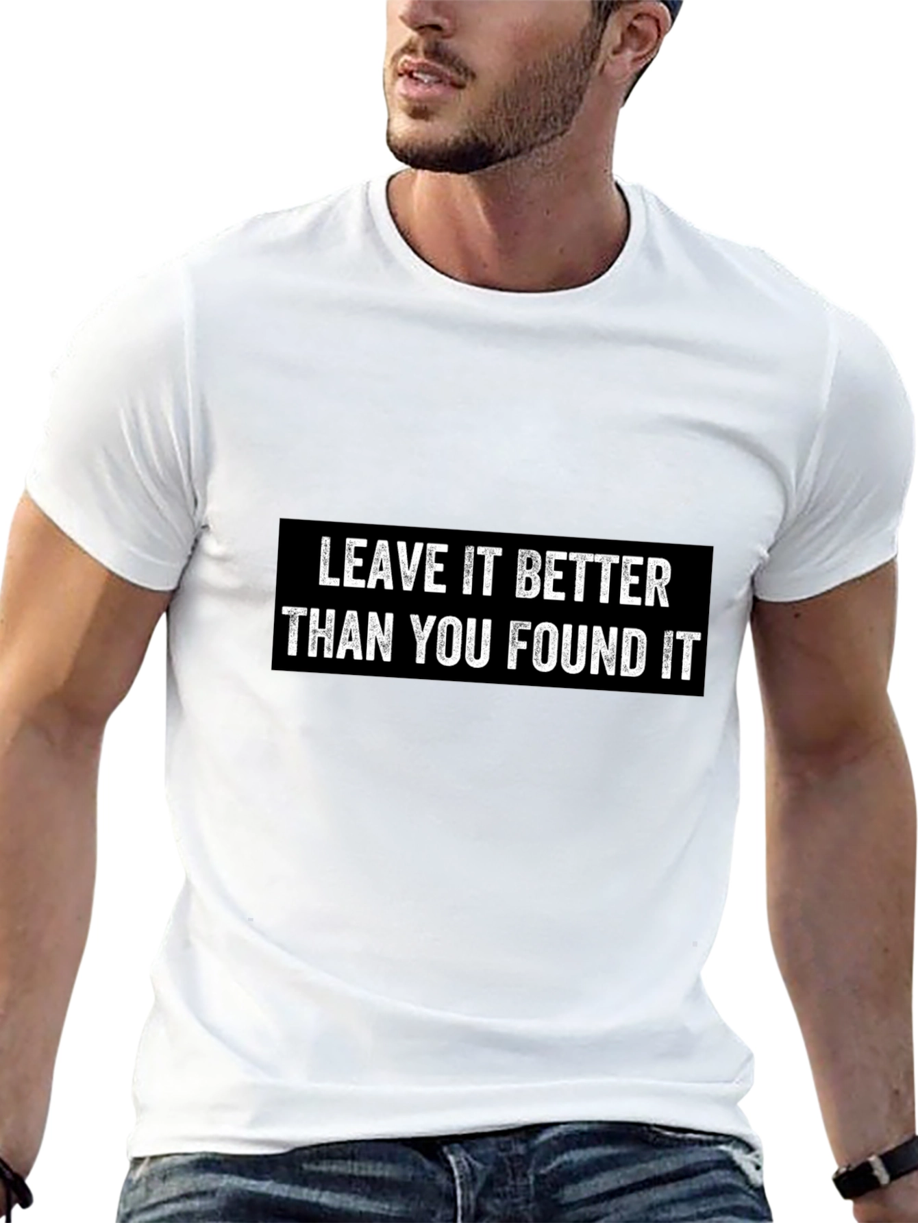 Black Leave It Better T-Shirt - Inspiring Graphic Tee view 13