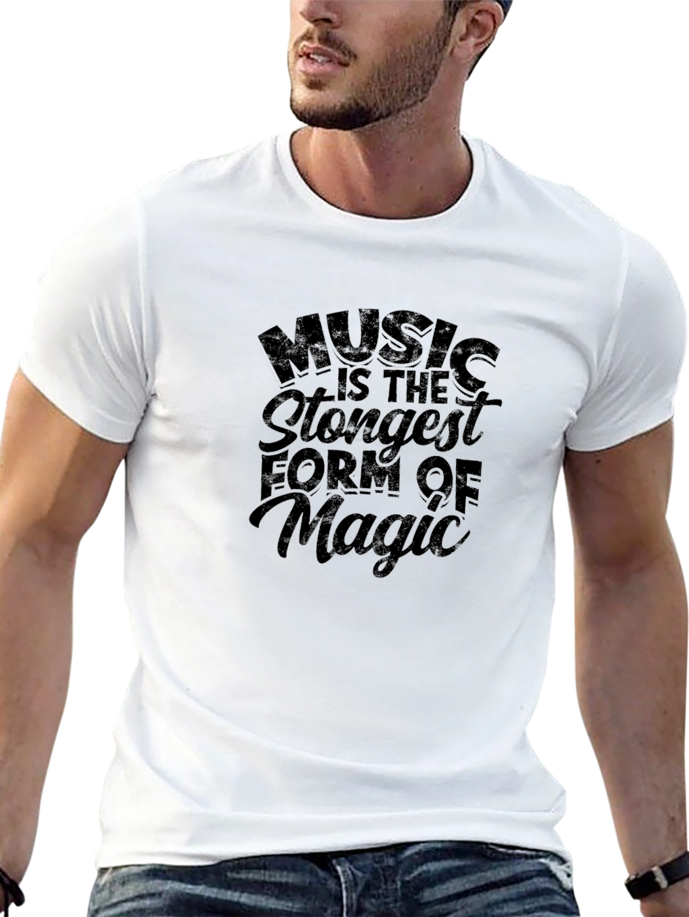 Music is Magic Black T-Shirt - 13