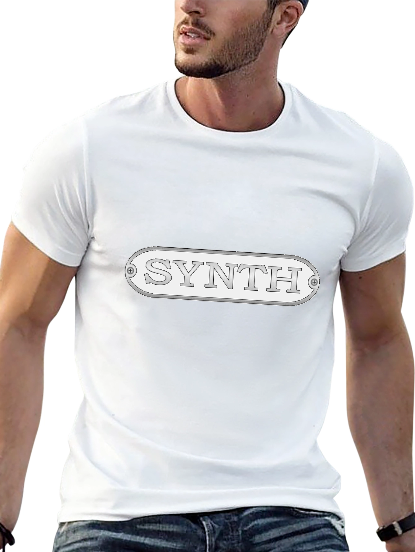 Black Synth Music T-Shirt - Stylish & Unique Design view 13
