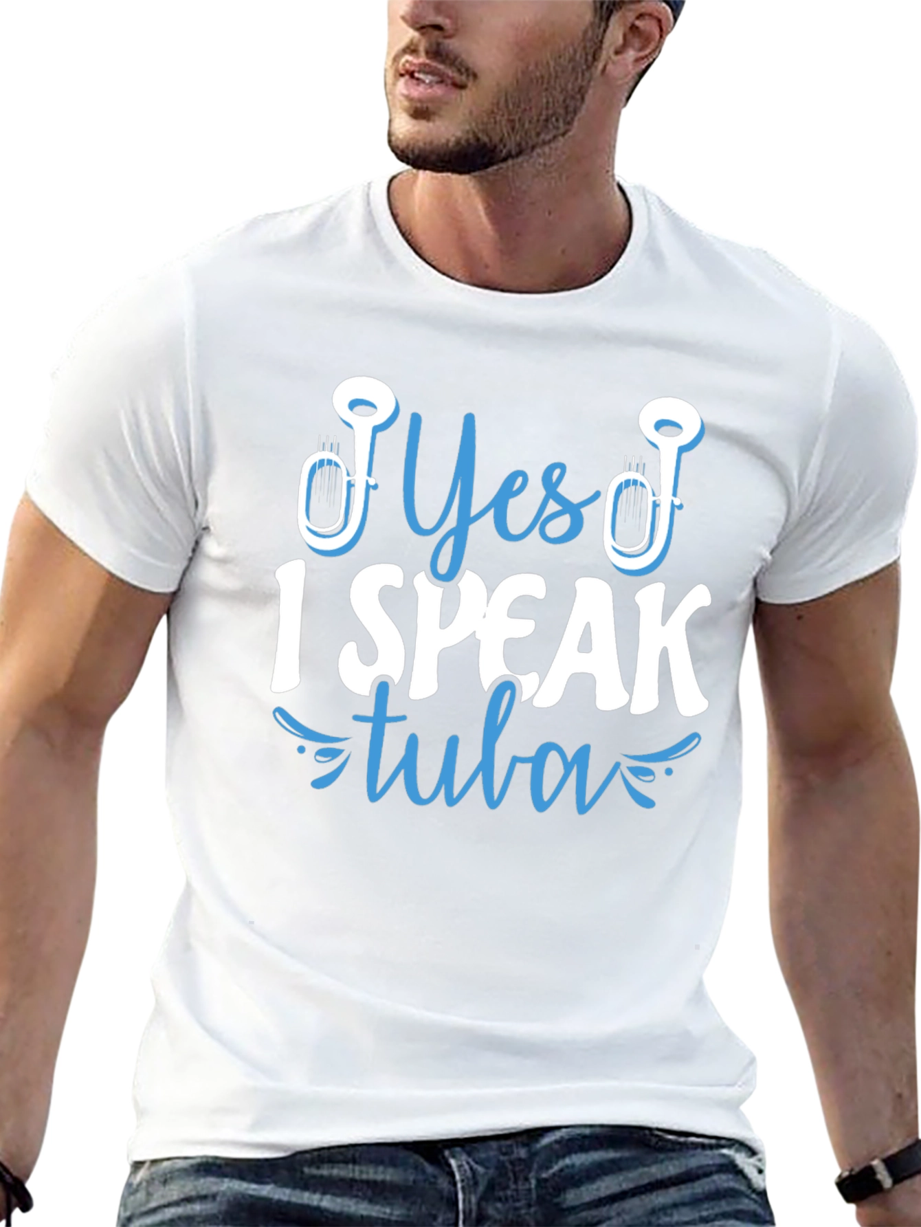 Black Yes I Speak Tuba T-Shirt - Musical Instrument Tee view 13