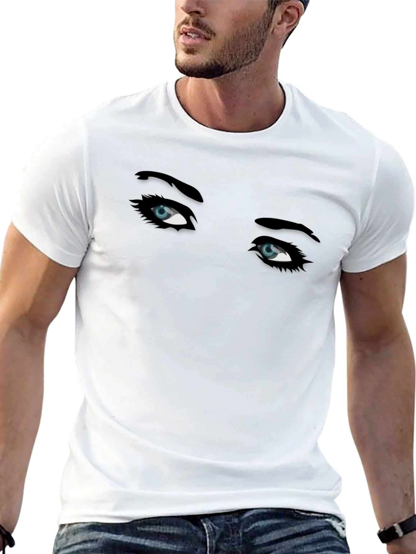 Black Eyes Graphic T-Shirt - Mens Black Tee view 13