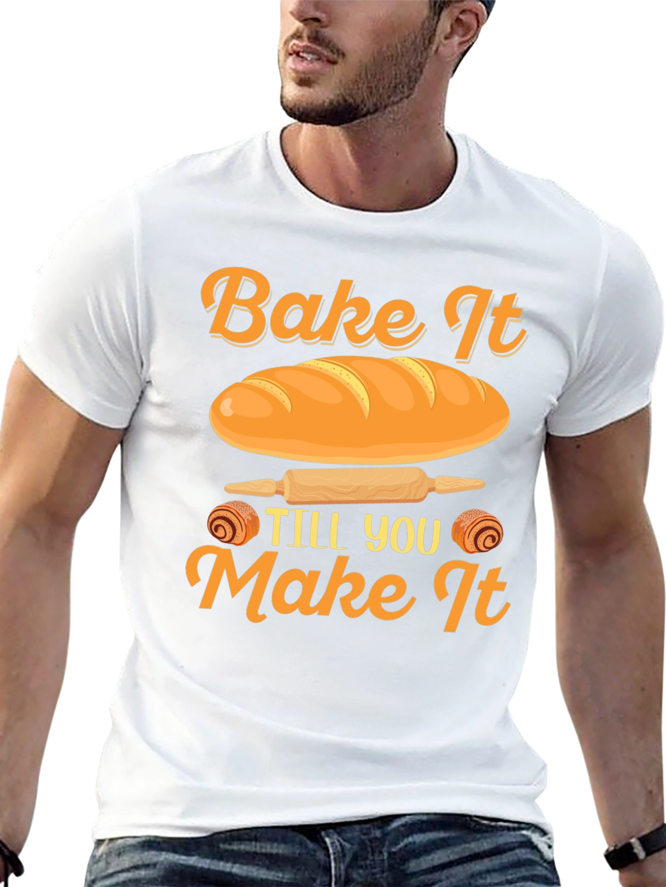 Black Bake It Till You Make It T-Shirt view 13
