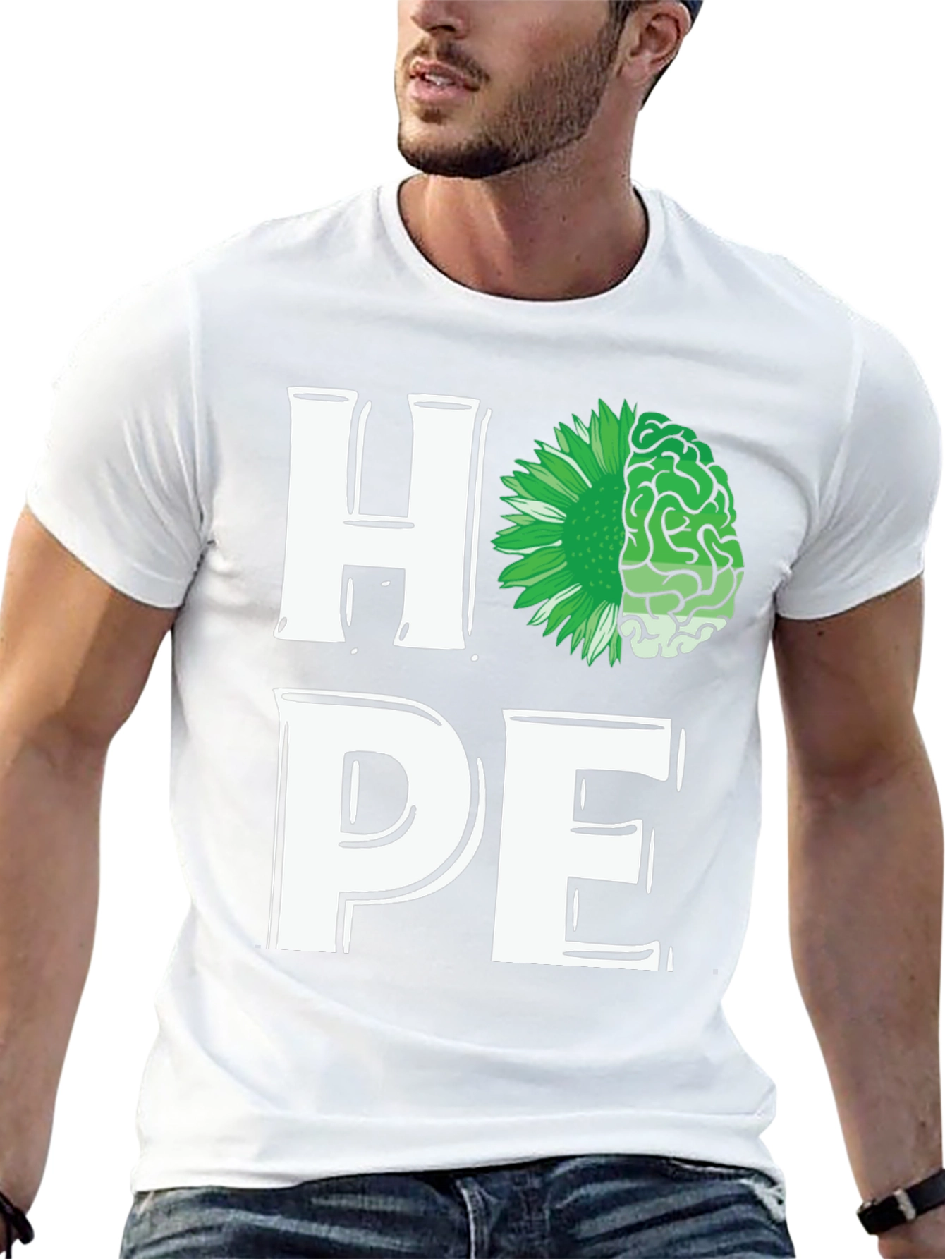 Black Hope Mental Health Awareness T-Shirt view 13