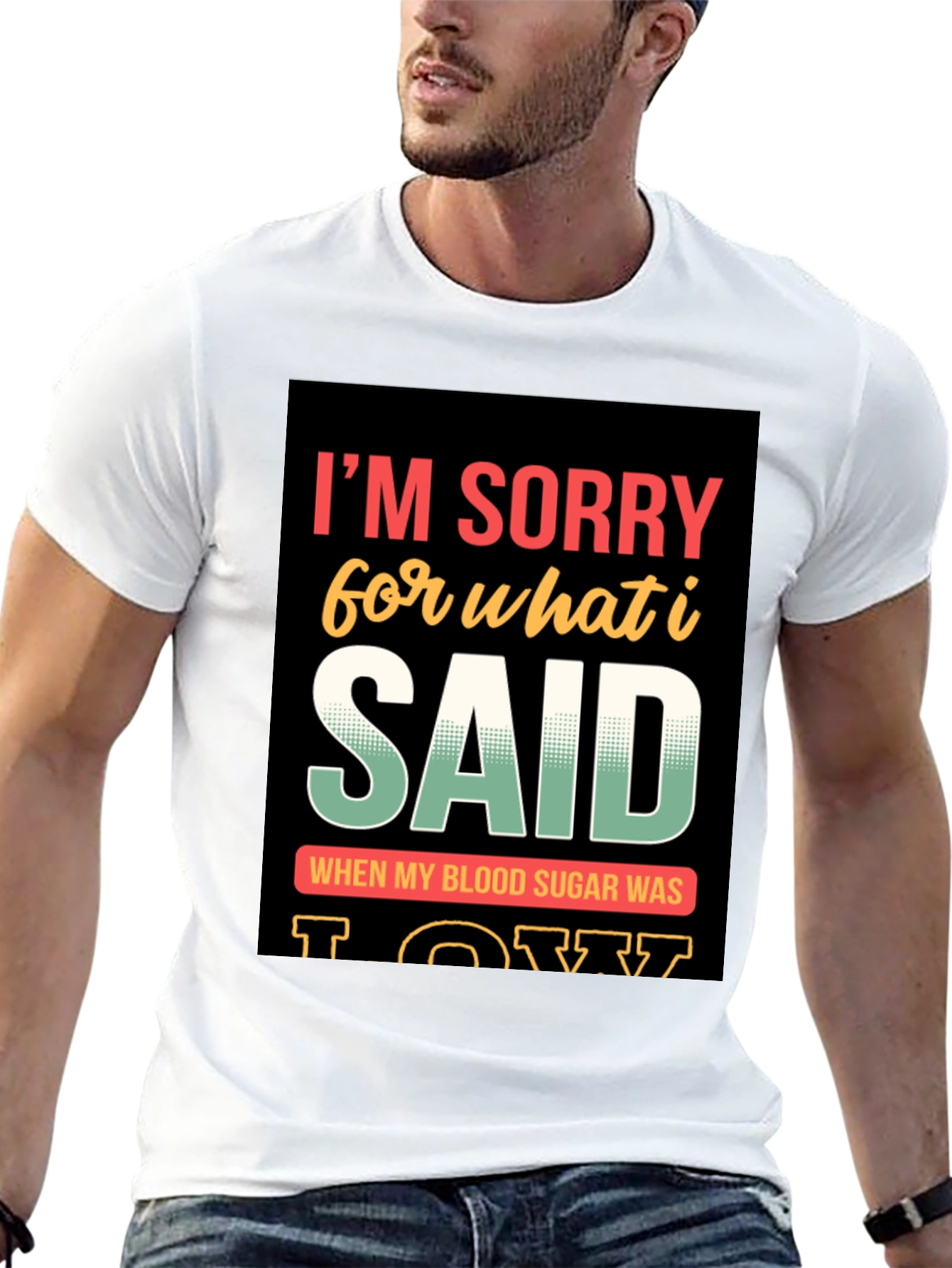Black Funny I'm Sorry T-Shirt view 13