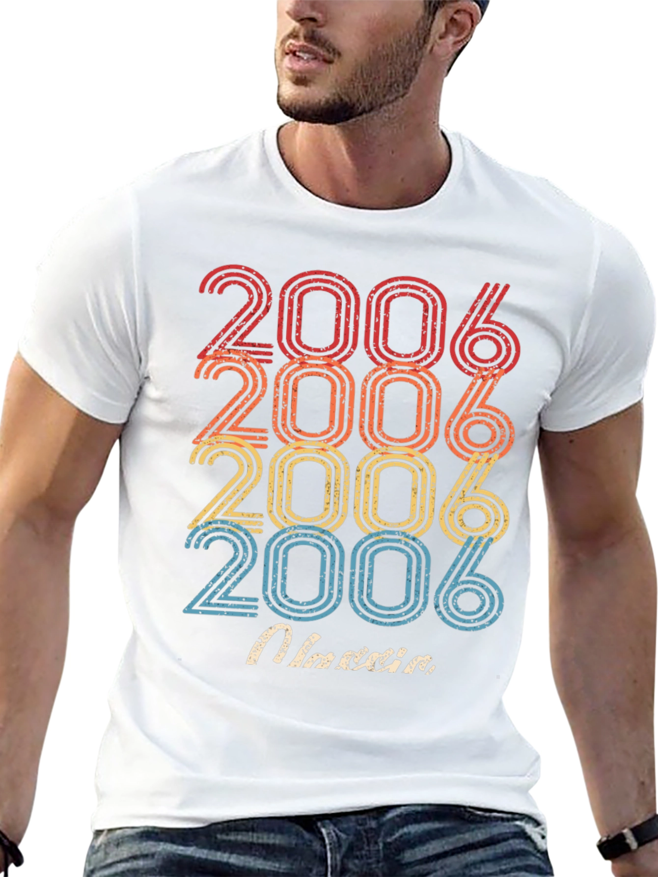 Black Retro 2006 Birthday T-Shirt view 13